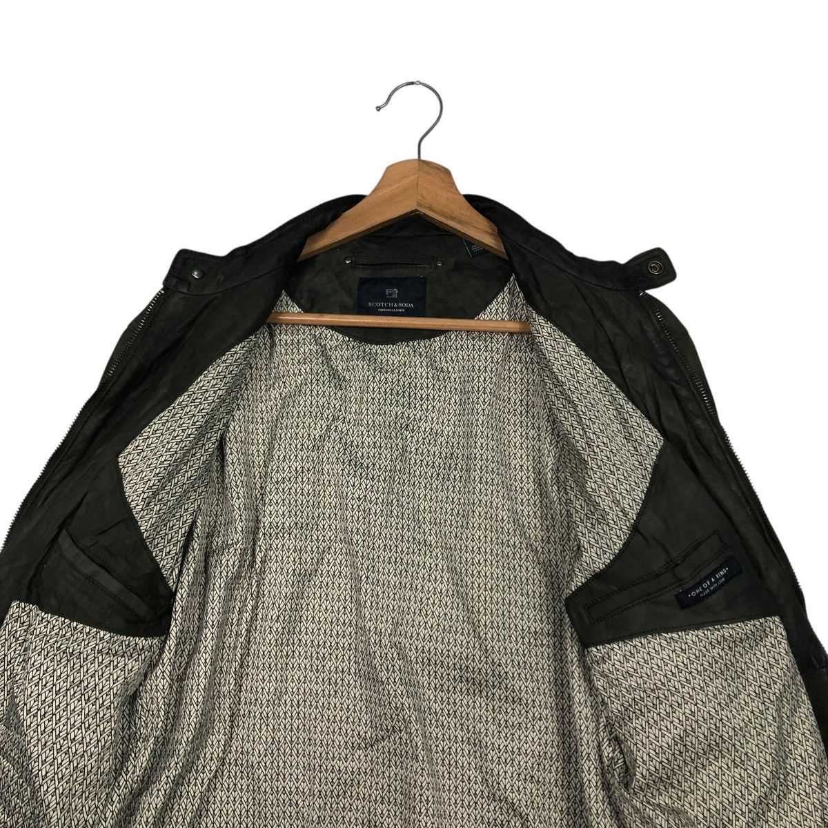 Scotch & Soda 🔥VINTAGE GENUINE LEATHER JACKET BIKER MADE WITH LOVE Size US M / EU 48-50 / 2 - 16 Thumbnail