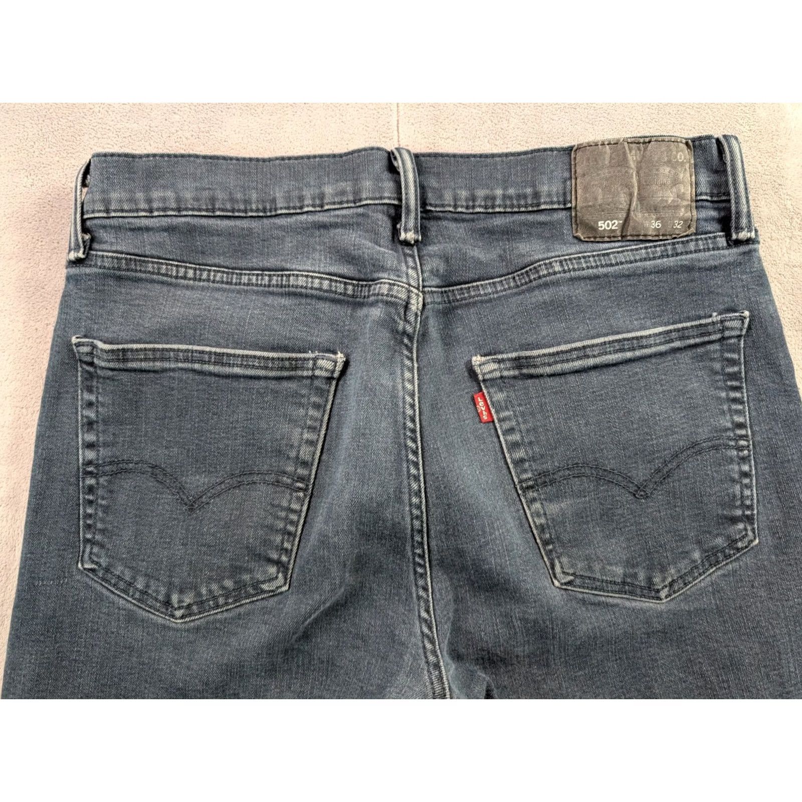 Levi's Levi's 502 Jeans Regular Taper Men's 34 Dark Wash Denim 5-Pocket Zip Button Mid Rise 30 Inseam City USA Retro Band 90s 80s Size US 34 / EU 50 - 6 Thumbnail