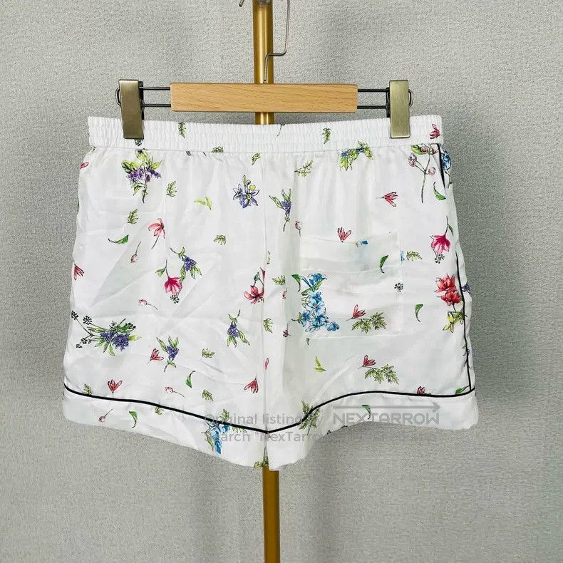 Dior Dior White floral silk shorts Size 26" / US 2 / IT 38 - 2 Thumbnail