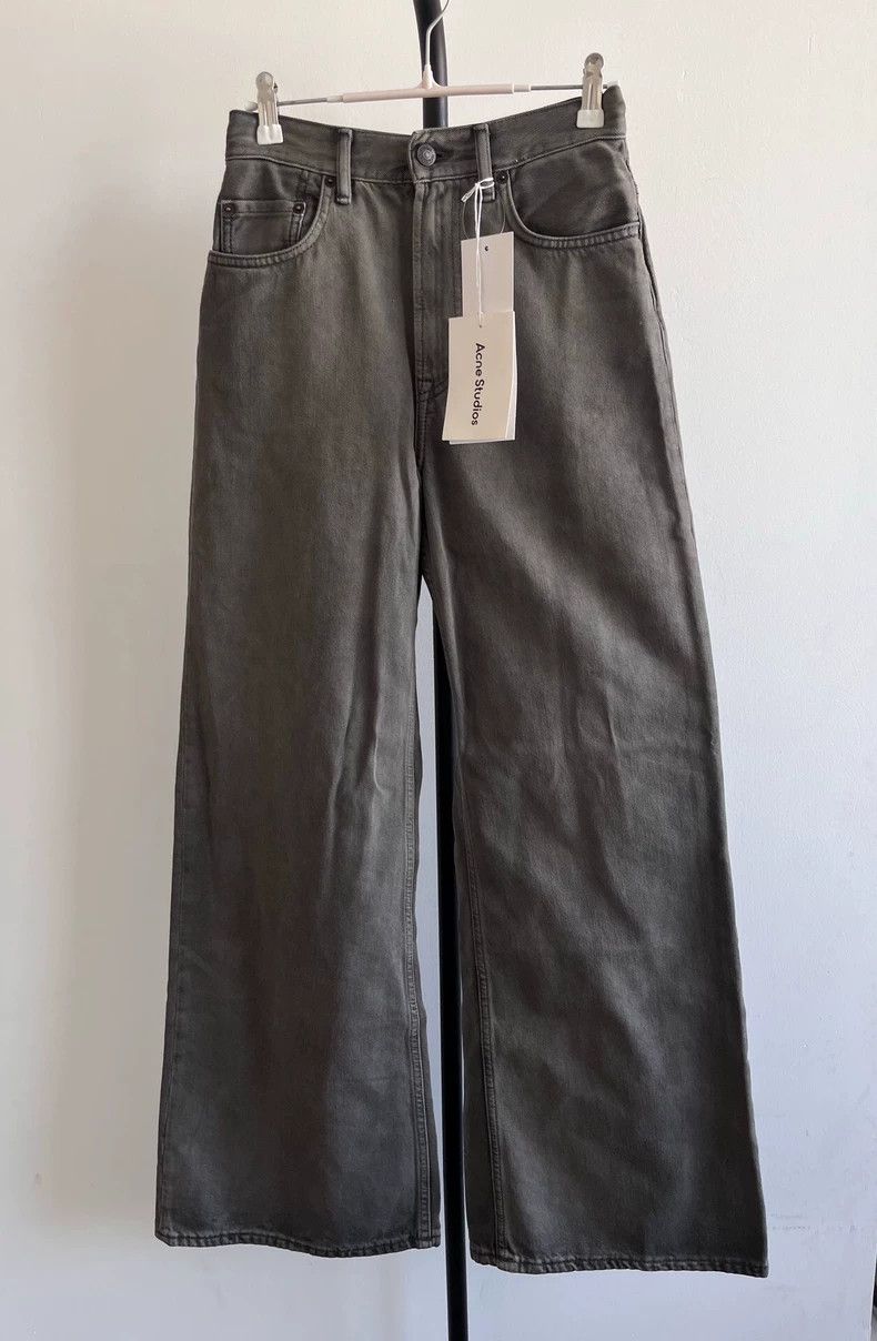 Acne Studios acne studios Solid-colored high-waisted straight-leg jeans Size US 30 / EU 46 - 1 Thumbnail