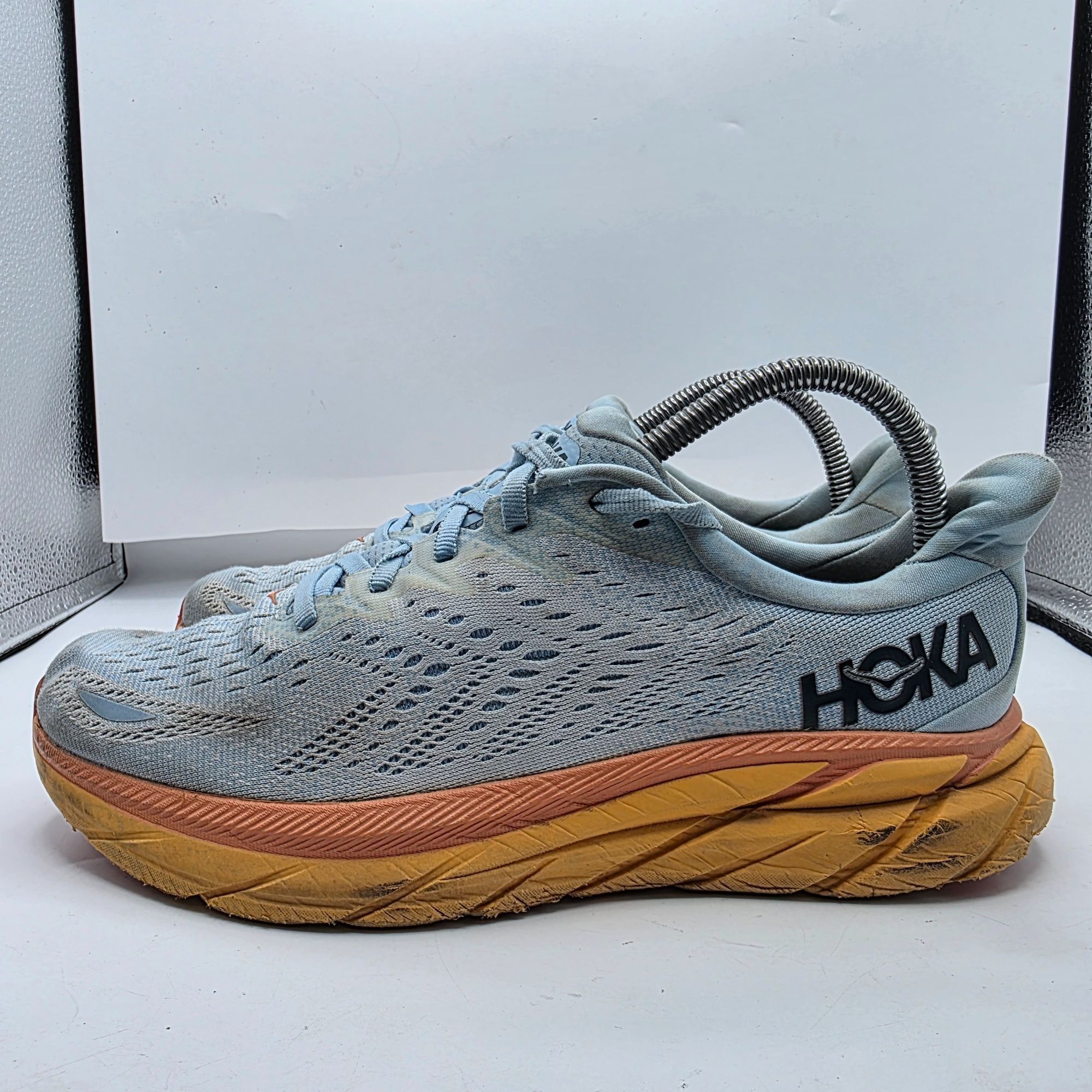 Hoka Hoka One One Clifton 8 Womens Size 8.5B Blue Orange Lightwei Size US 8.5 / IT 38.5 - 13 Thumbnail