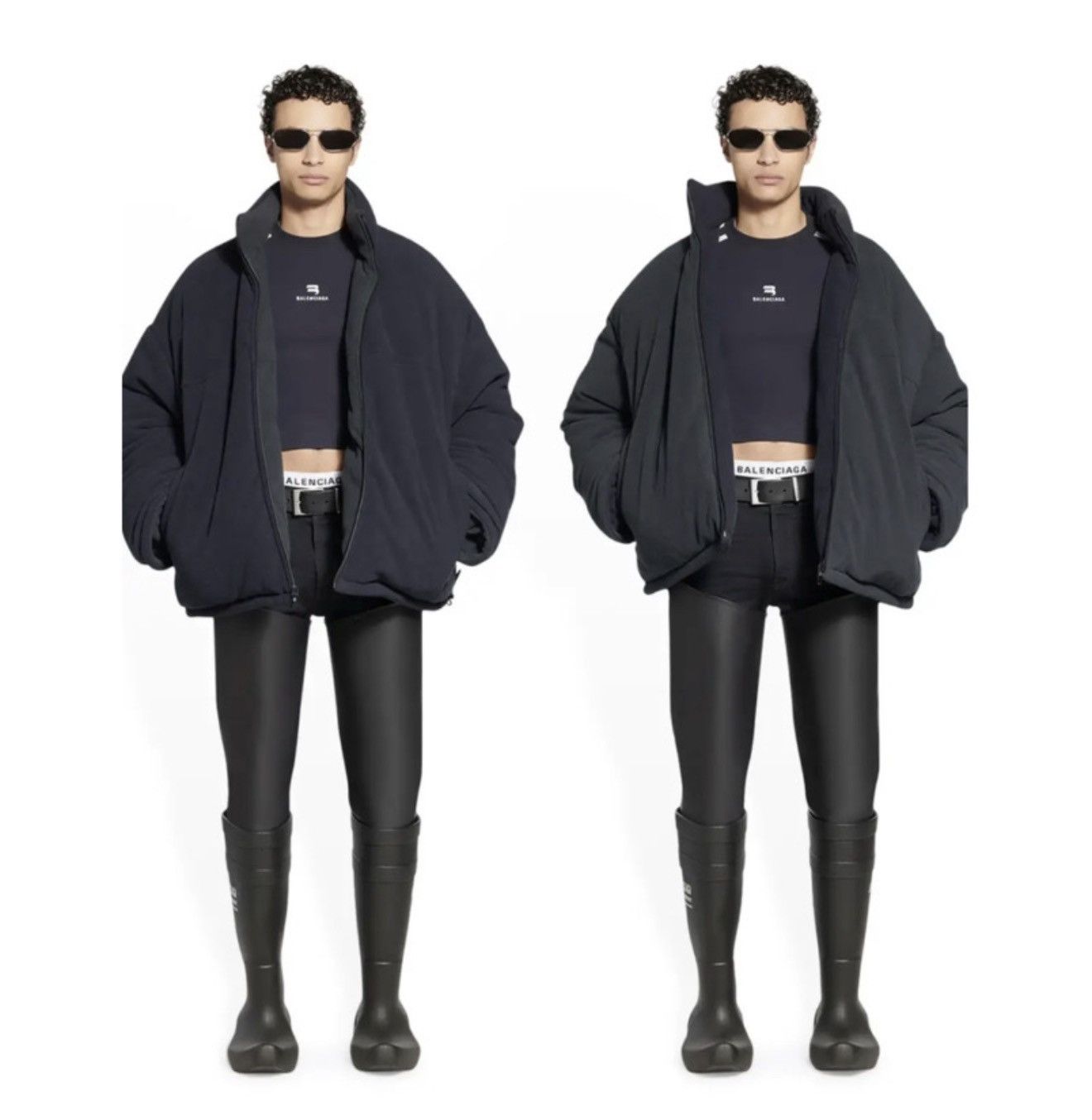 Balenciaga Balenciaga FW22 Lost Tape Reversible Fleece Puffer Jacket Size US M / EU 48-50 / 2 - 10 Thumbnail