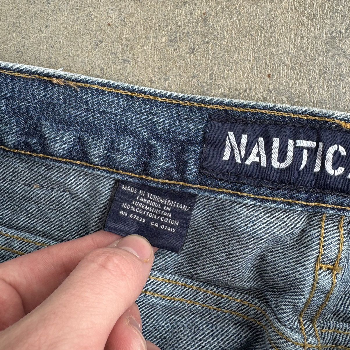 Nautica × Vintage Vintage Y2K Nautica Baggy Carpenter Pants 38x32 Wide Leg Size US 38 / EU 54 - 10 Thumbnail