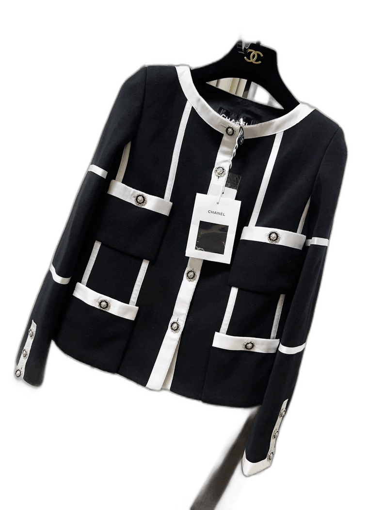 Chanel Chanel 20k Equestrian Black White Jacket Size M / US 6-8 / IT 42-44 - 1 Thumbnail