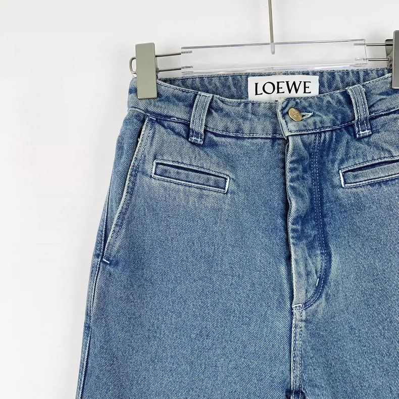 Loewe Loewe Blue logo leather card cotton rolled edge casual den Size 42" / US 20 - 3 Thumbnail