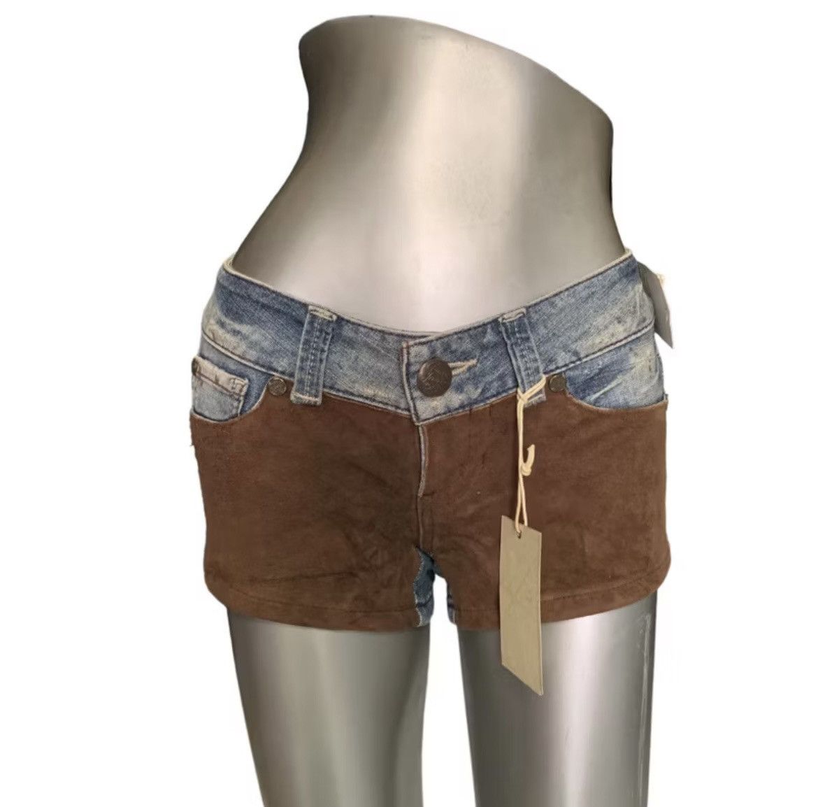 Guess Vintage Guess denim suede shorts Size 28" / US 6 / IT 42 - 1 Thumbnail