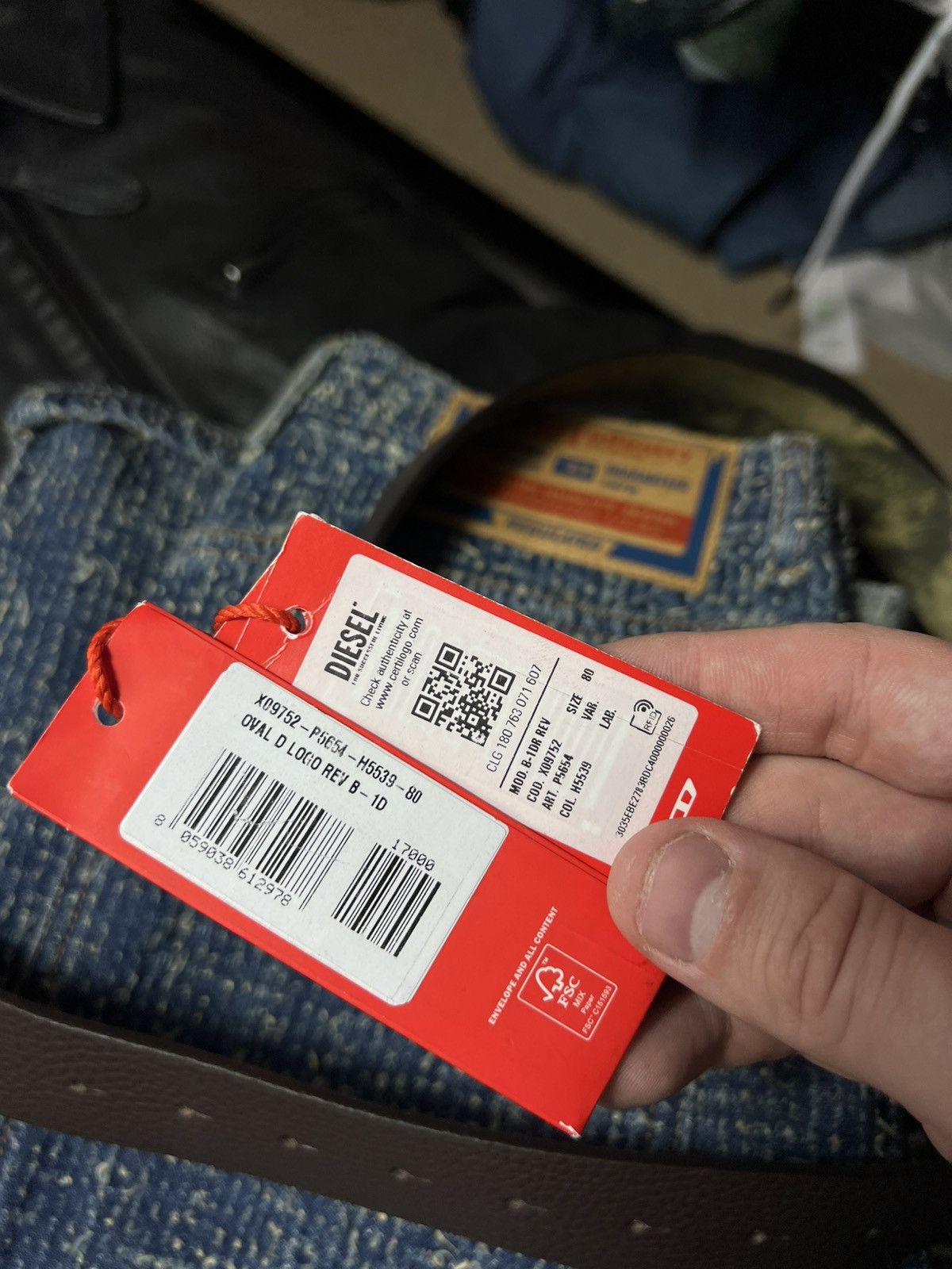 Diesel DIESEL Oval D Logo Reversible Leather Belt Earth Tone Editio Size 28 - 9 Thumbnail