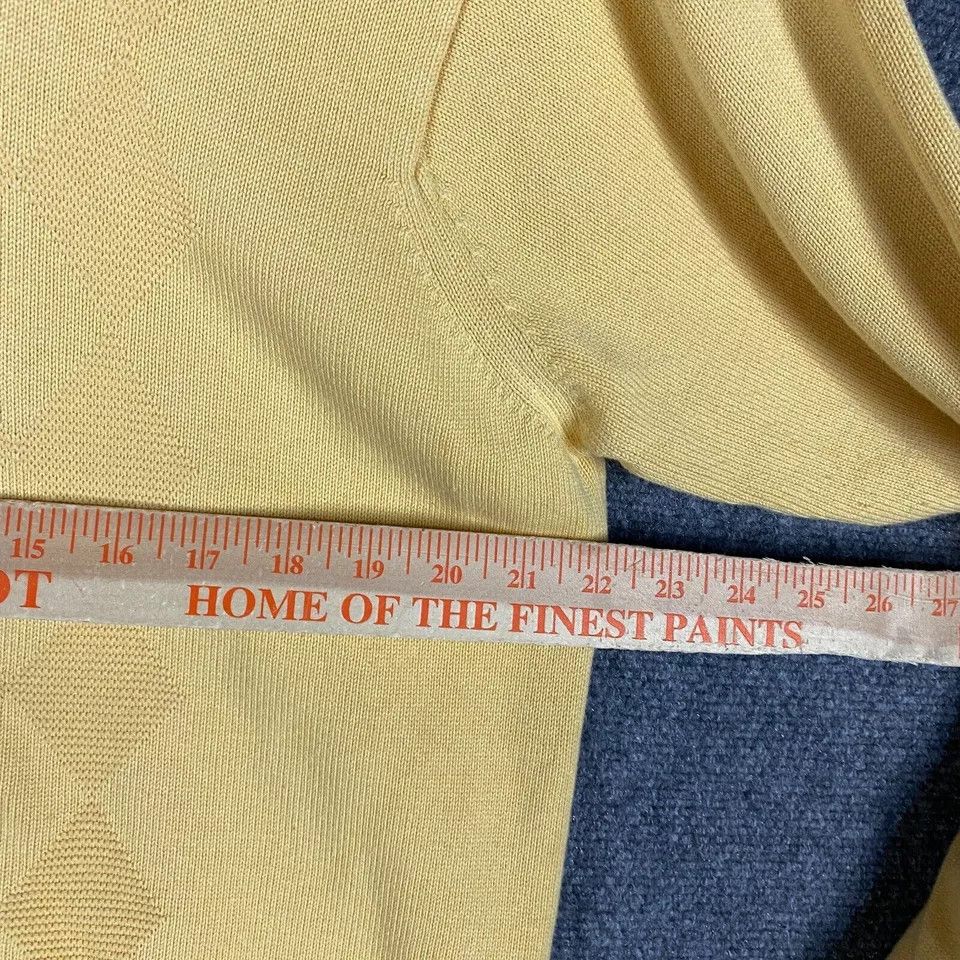 Izod Izod Sweater Men's Large Pullover Yellow Cotton Blend Knit L Size US L / EU 52-54 / 3 - 4 Thumbnail