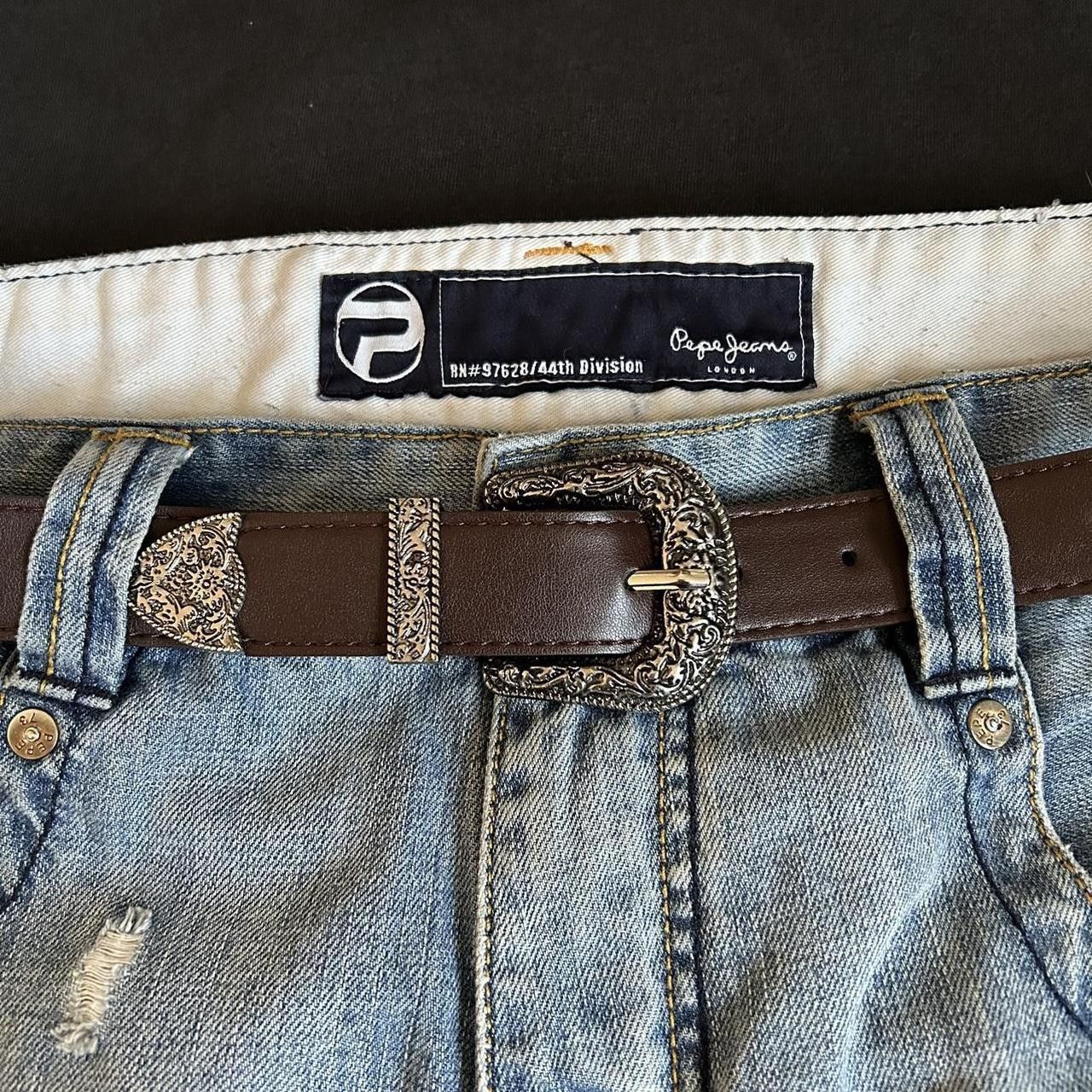 Japanese Brand × Vintage Y2K 2000s Style Coffee Brown Classic Western Belt Size ONE SIZE - 1 Thumbnail