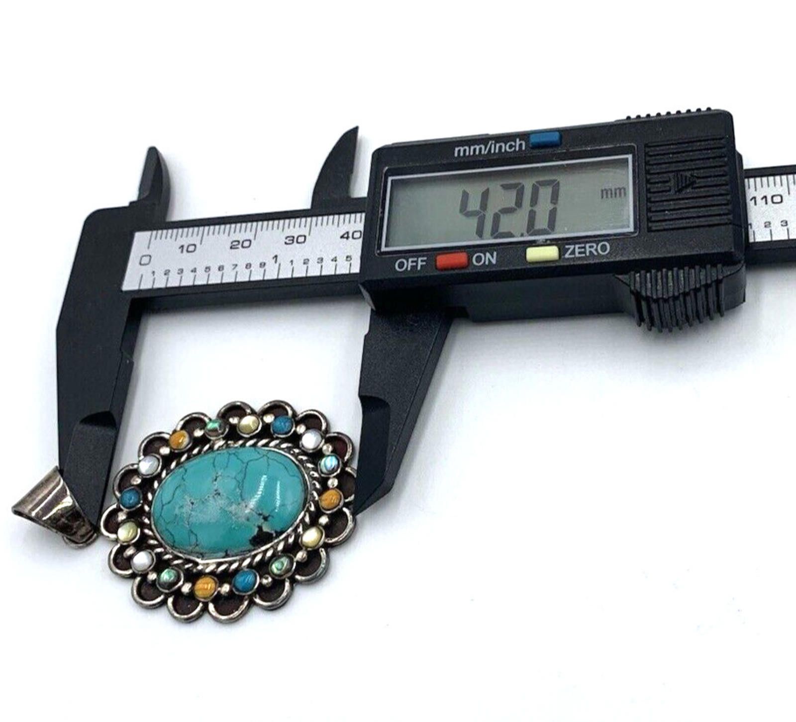 Other David R Freeland DRF Multi-Stone Turquoise Signed Pendant Size ONE SIZE - 9 Thumbnail