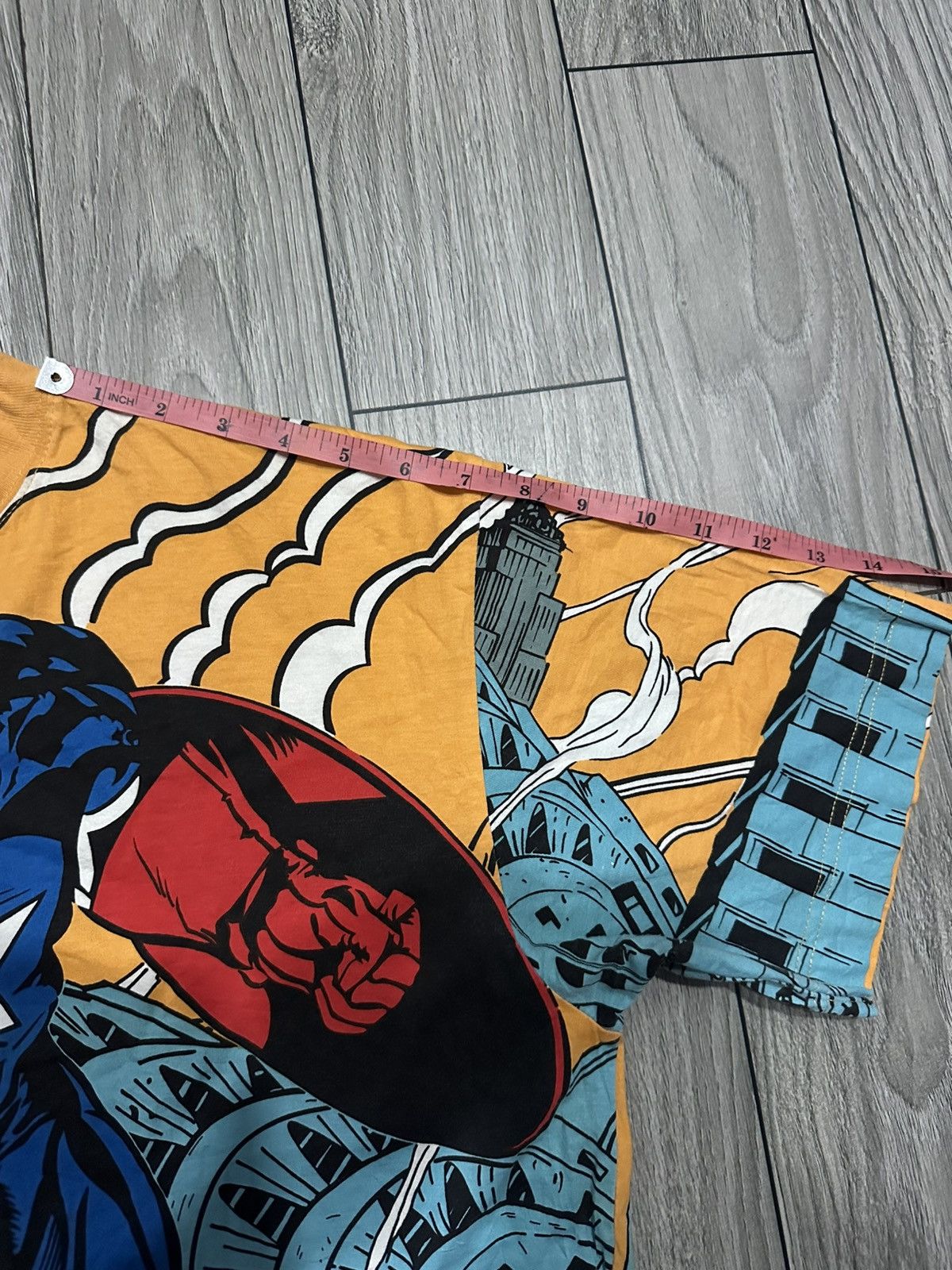 Marvel Comics × Vintage MARVEL COMICS AOP x CAPTAIN AMERICA RARE Size US XL / EU 56 / 4 - 10 Thumbnail