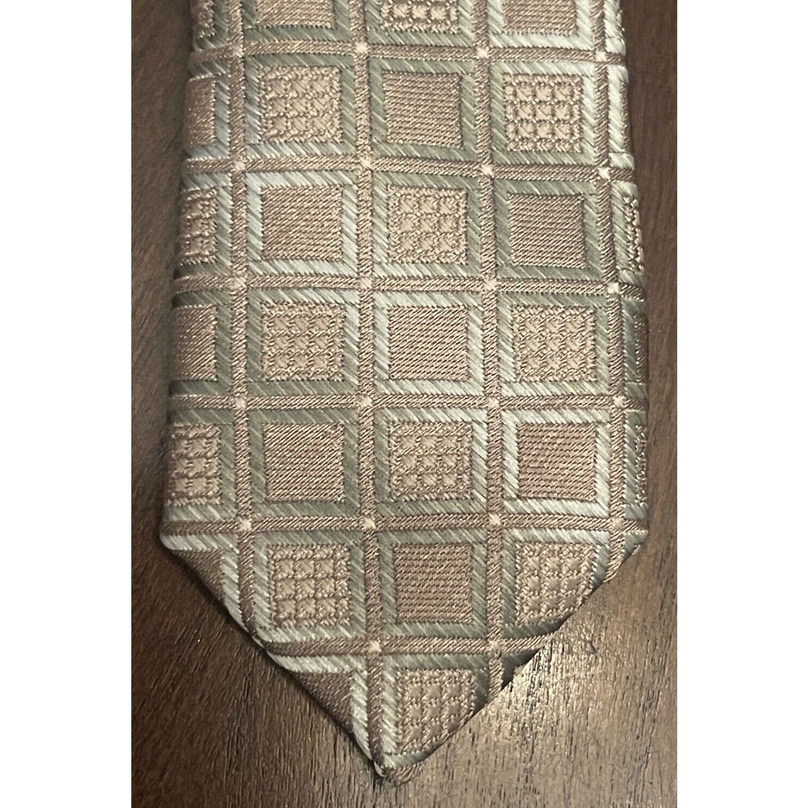 Stafford Stafford Essentials Green Brown Hand Made 100% Polyester Size ONE SIZE - 6 Thumbnail