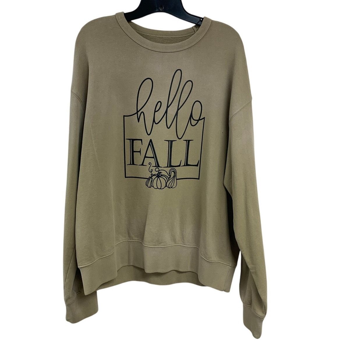 American Eagle Outfitters New Mens Medium Brown Hello Fall Long Sleeve AEO Sweatshirt Size US M / EU 48-50 / 2 - 1 Thumbnail