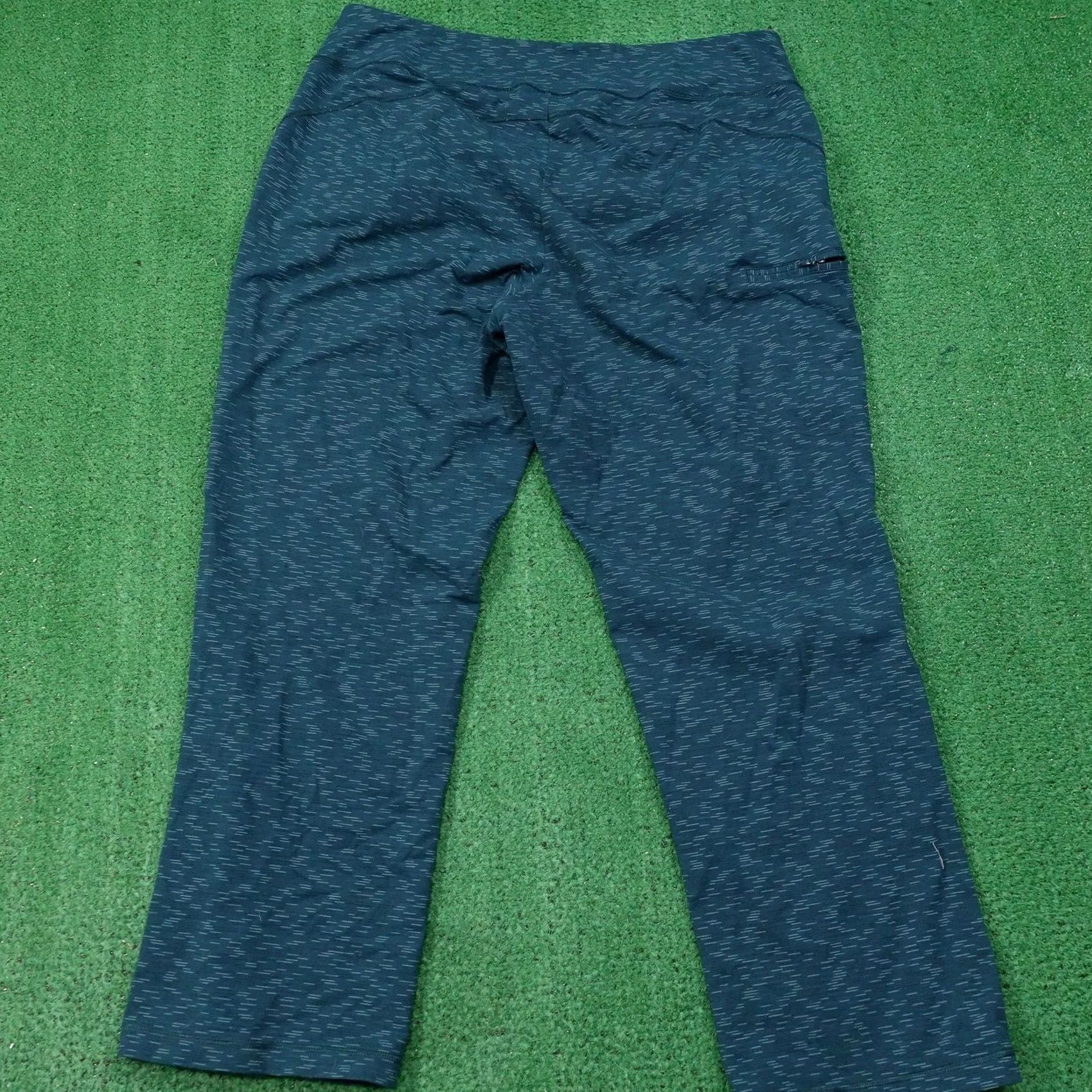 Duluth Trading Company Duluth Trading Co Green Zip Quick Dry Yoga Leggings Pants Womens 2X x 31 Size 40" / US 18 - 4 Thumbnail