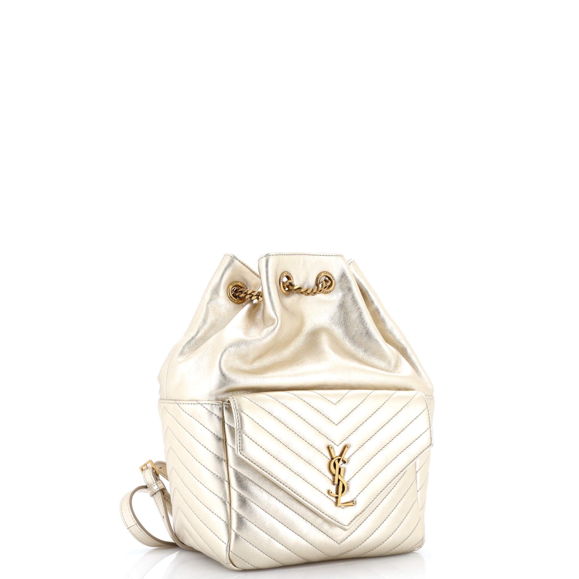 Saint Laurent Paris Joe Backpack Matelasse Chevron Leather Size ONE SIZE - 1 Thumbnail