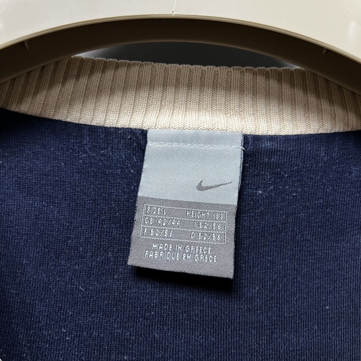 Nike Vintage Nike Beige Sweatshirt Cream Y2K Big logo Size US L / EU 52-54 / 3 - 11 Thumbnail