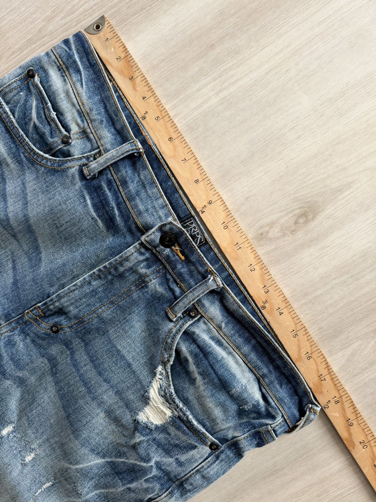 Prps PRPS Jeans Le Sabre Slim Tapered Color Blue Denim Sz 36 Size US 36 / EU 52 - 6 Thumbnail