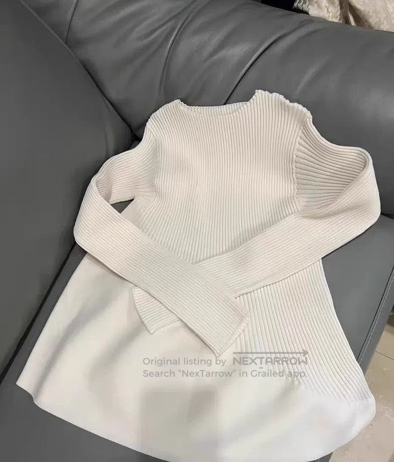 Issey Miyake Issey Miyake Off-White Long Sleeve Top Size M / US 6-8 / IT 42-44 - 2 Thumbnail