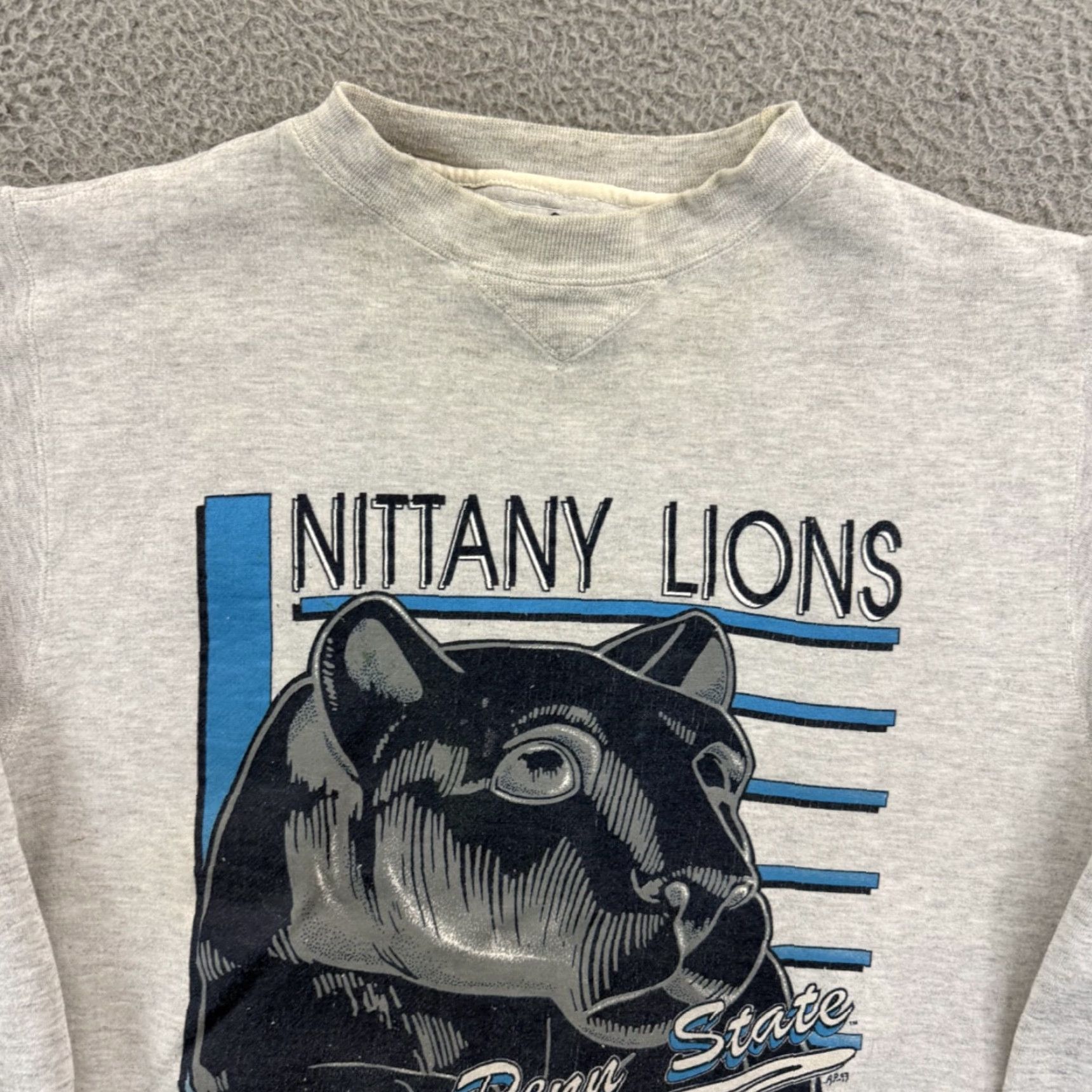 Penn VINTAGE Penn State Nittany Lions Sweatshirt Men’s Large 90s Football Sport USA Shirt Size US L / EU 52-54 / 3 - 3 Thumbnail