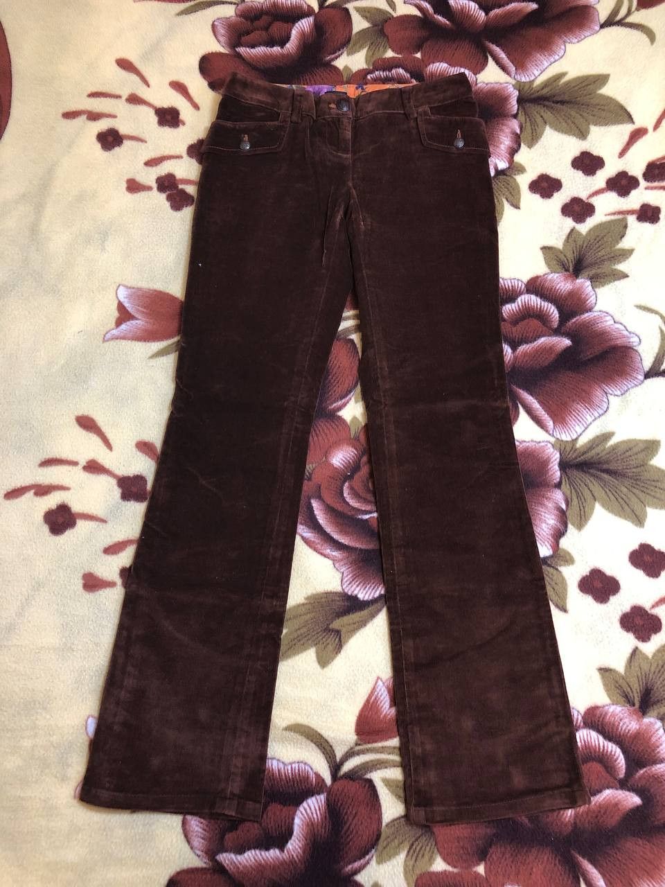 Dolce & Gabbana Dolce & Gabbana Vintage Velvet Bootcut Pants Size 28" / US 6 / IT 42 - 13 Thumbnail
