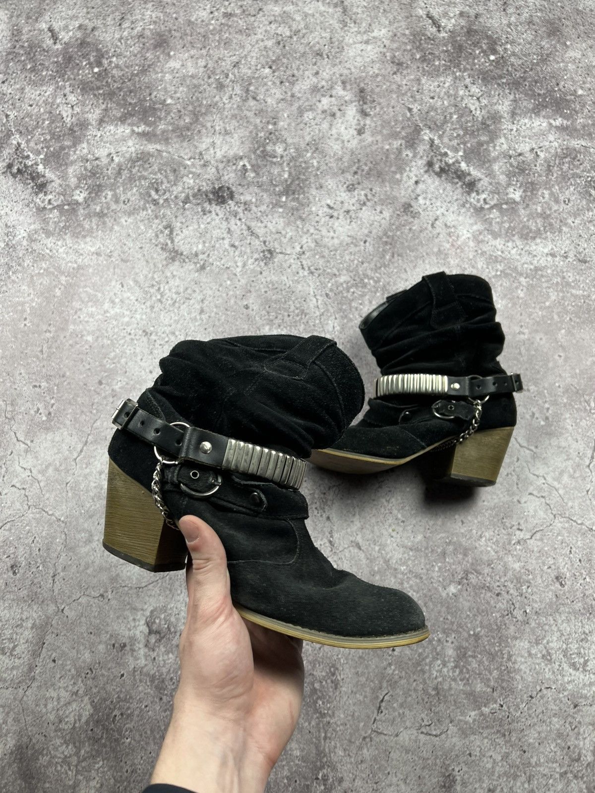 Japanese Brand STRAPS BELTED A.S 98 style Boots Leather Style Rick Owens Size US 7 / EU 40 - 2 Thumbnail