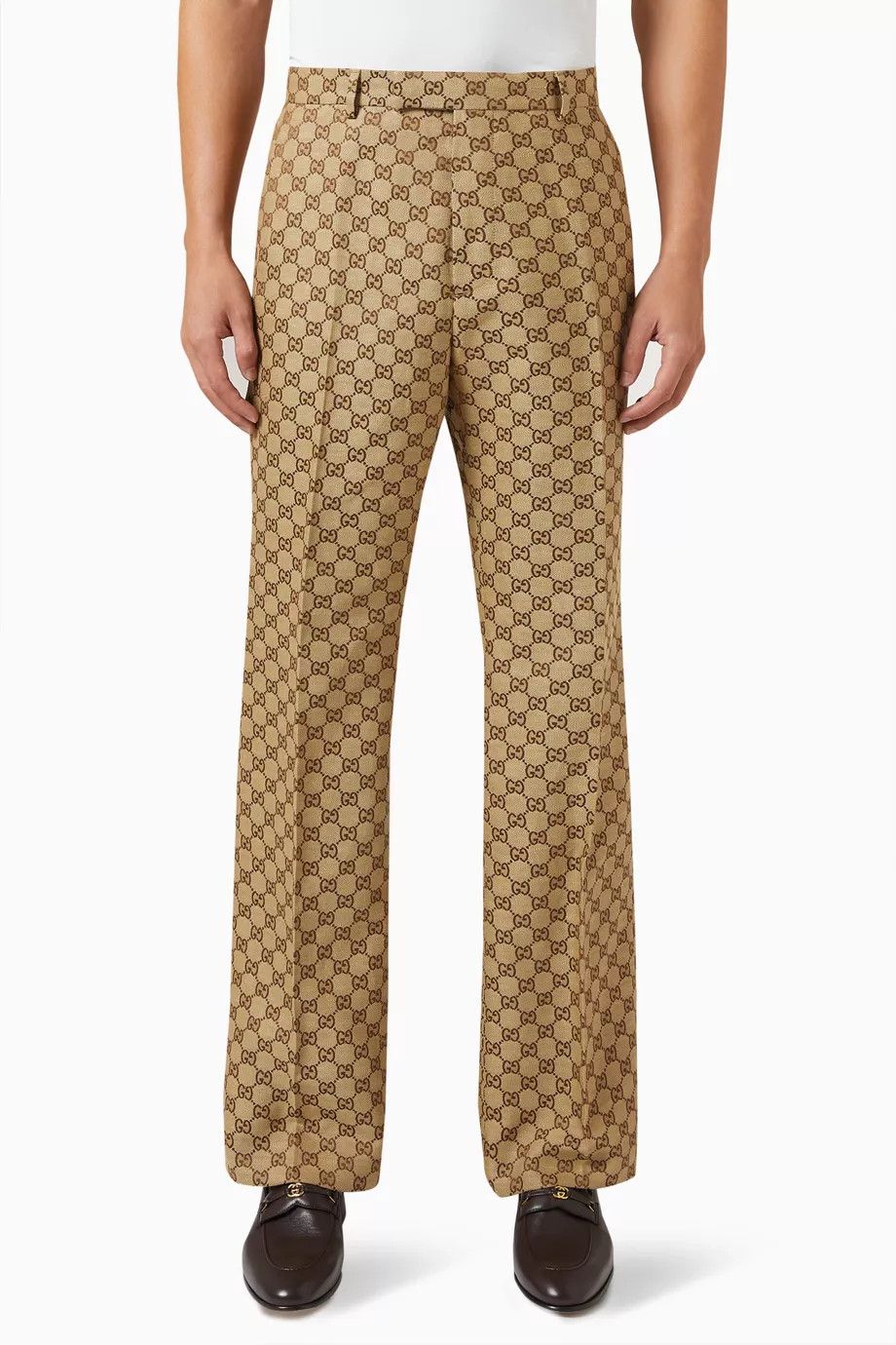 Gucci o1loc1c0925 Lunar New Year GG Canvas Pants In Brown Size US 30 / EU 46 - 1 Thumbnail