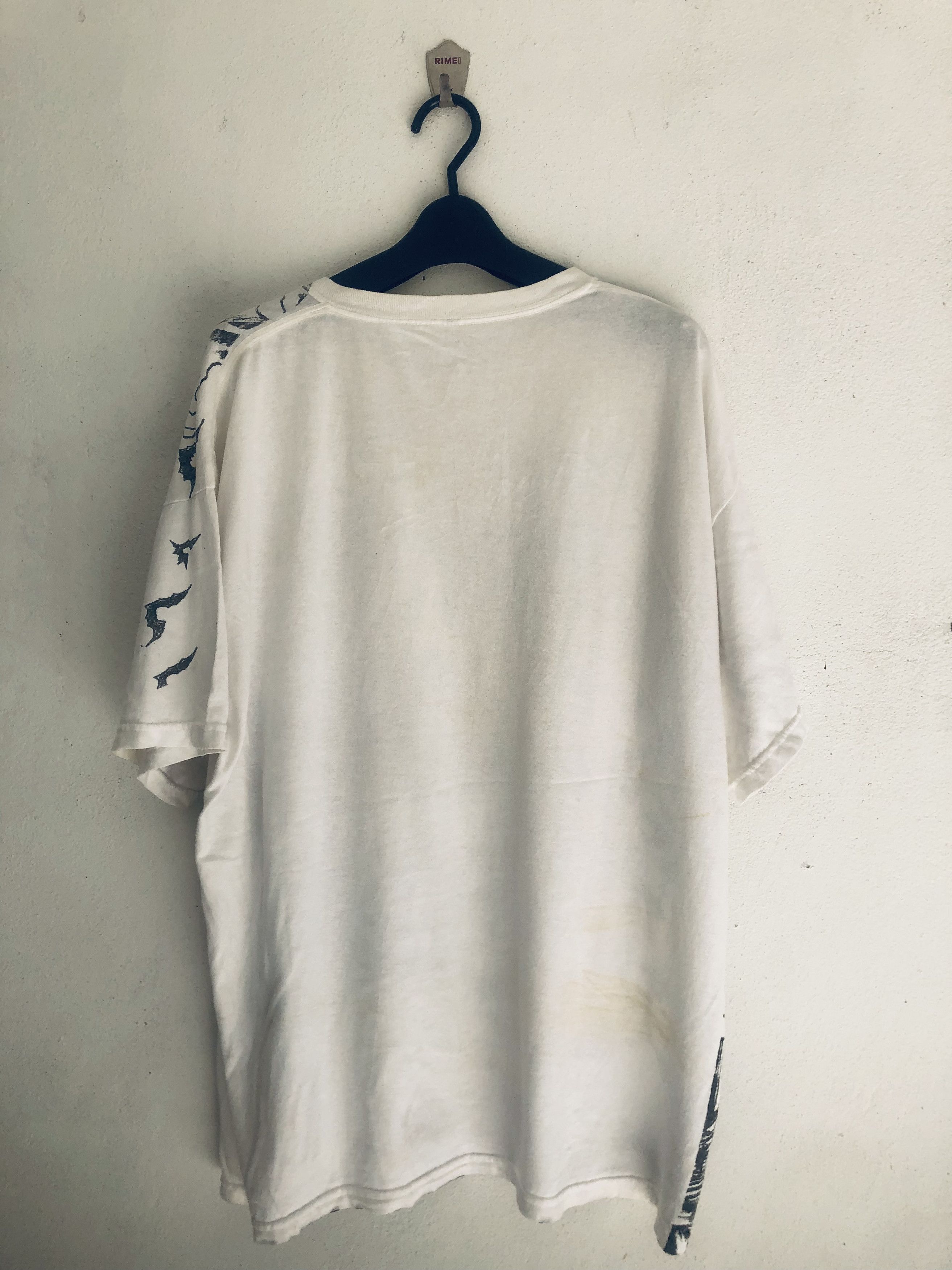 Japanese Brand Vintage Skull Big Logo Hip Hop Designer Fashion Style Size US XL / EU 56 / 4 - 2 Thumbnail