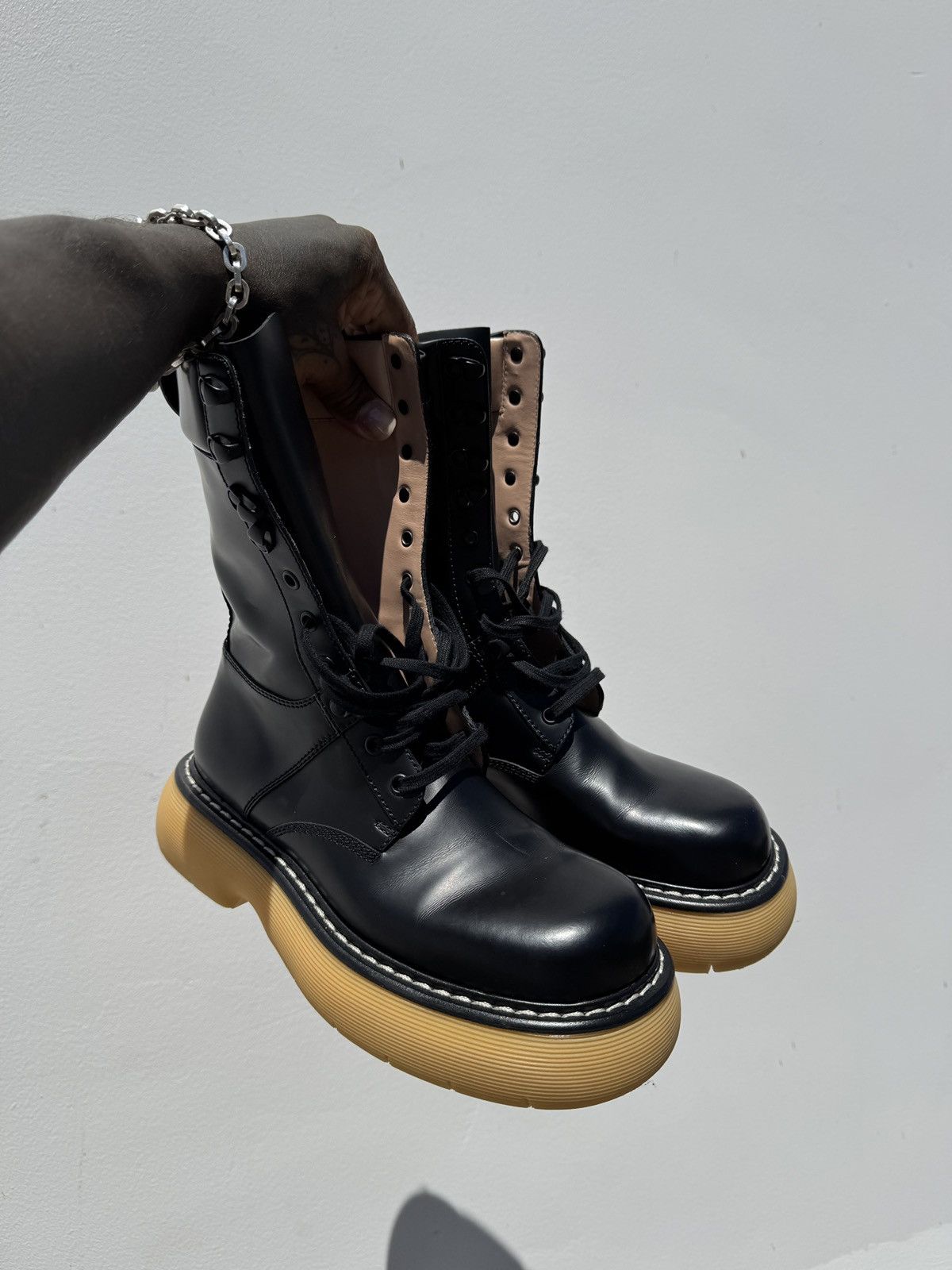 Bottega Veneta Bottega "The Bounce" Combat Boot IT39 Size US 9 / IT 39 - 1 Thumbnail