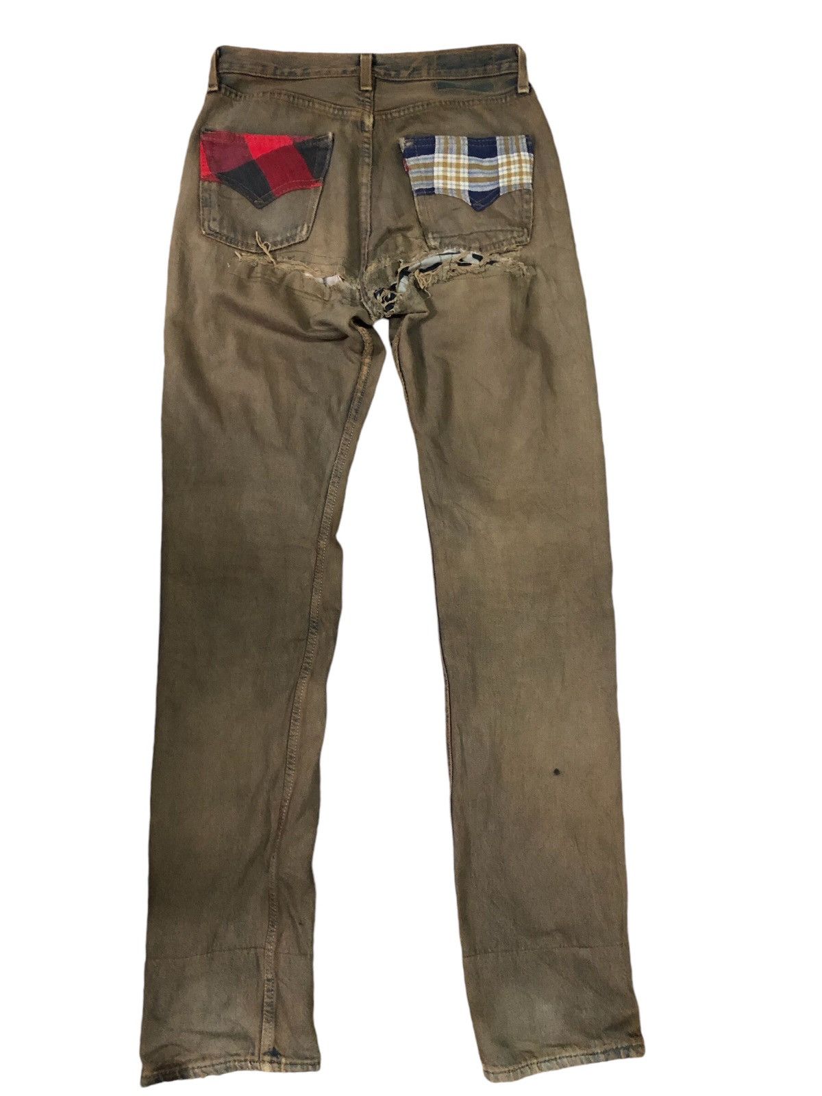 Levi's Vintage Levi’s Distressed Rusty Denim Pants Size 28" / US 6 / IT 42 - 2 Thumbnail