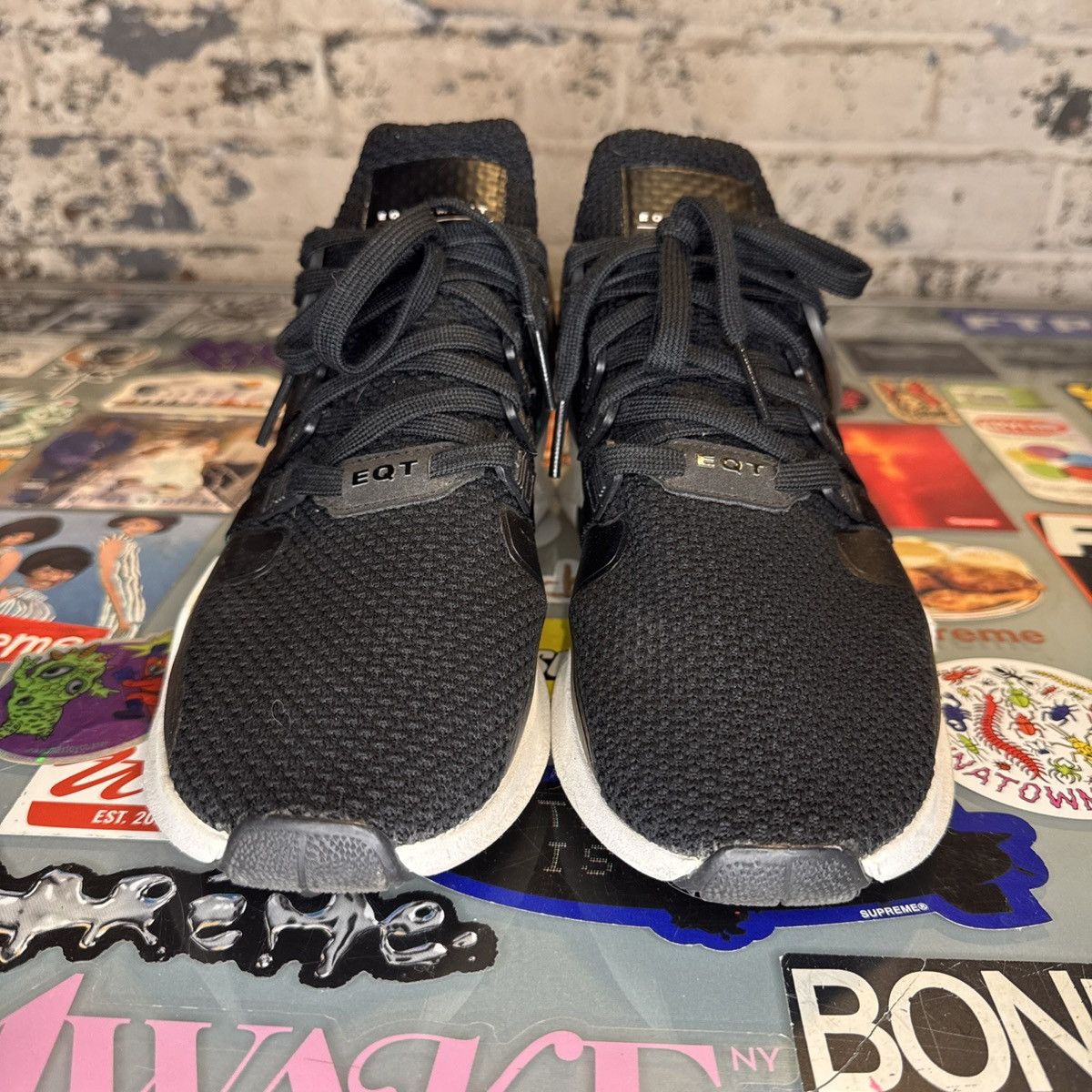Adidas Adidas EQT Support ADV Core Black Sub Green BA8323 Sz 9.5 Size US 9.5 / EU 42-43 - 4 Thumbnail