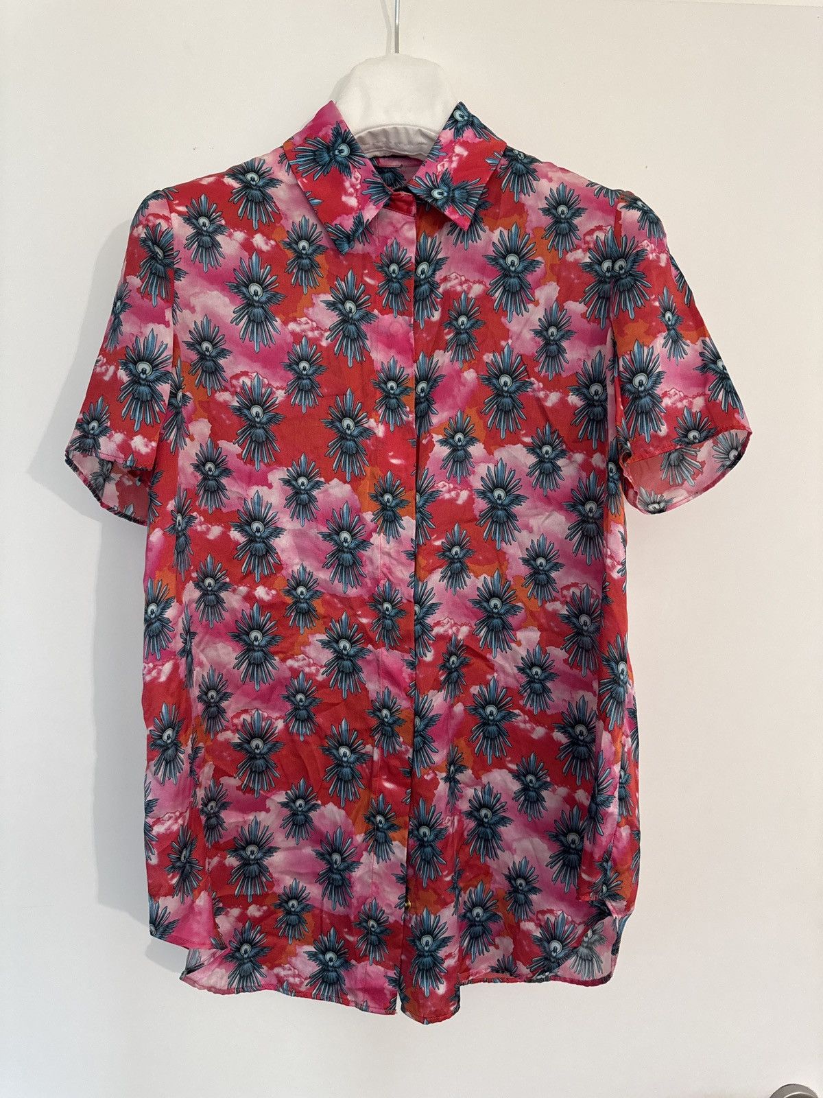 House Of Holland House of Holland Silk Shirt – Sacred Dove Print on Clouds Size XS / US 0-2 / IT 36-38 - 1 Thumbnail