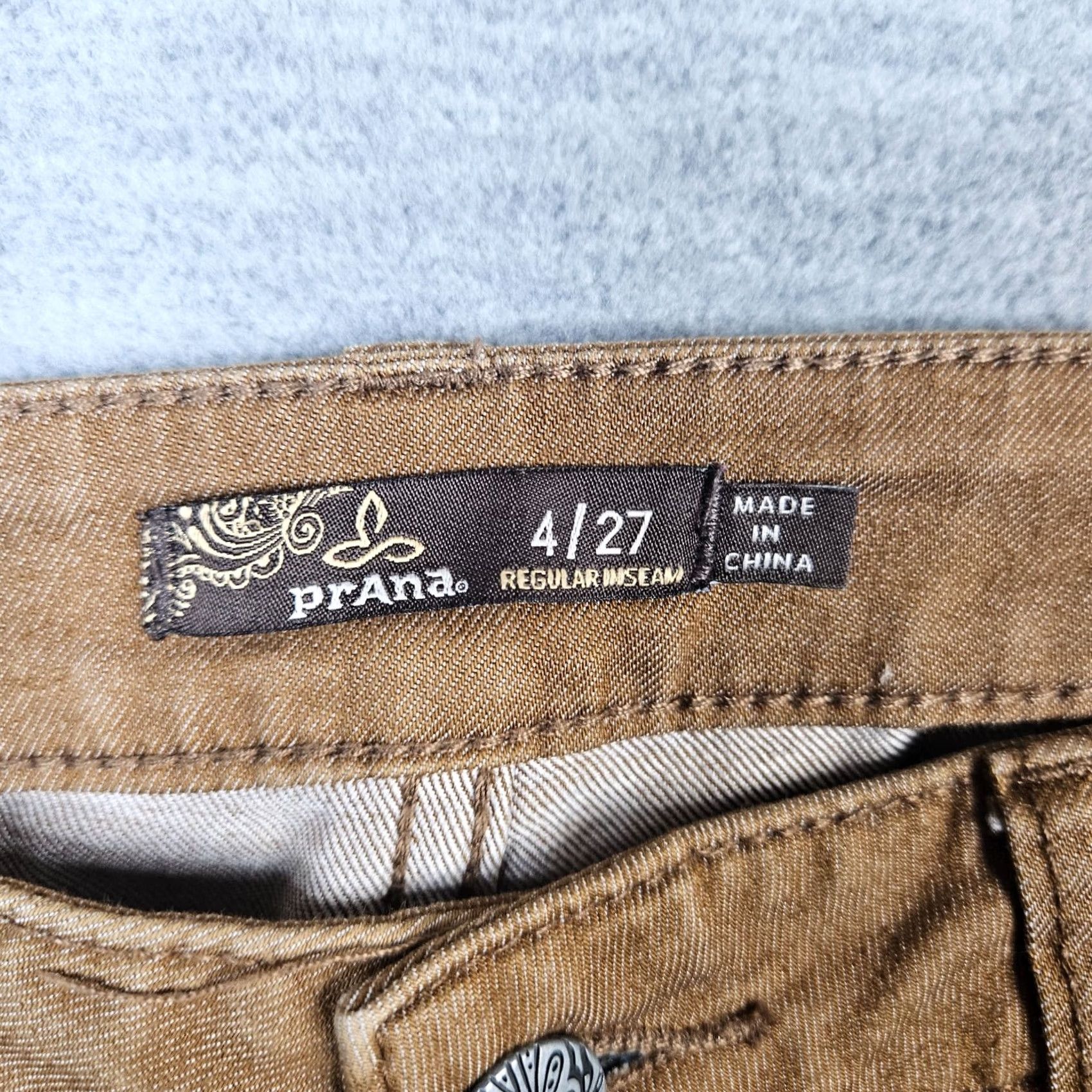 Prana prAna Jeans Brown Kayla Classic Mid Rise Size 4 Womens Denim Cotton Everyday Comfortable Belted Regular Fit Vintage: No Size 27" / US 4 / IT 40 - 3 Thumbnail
