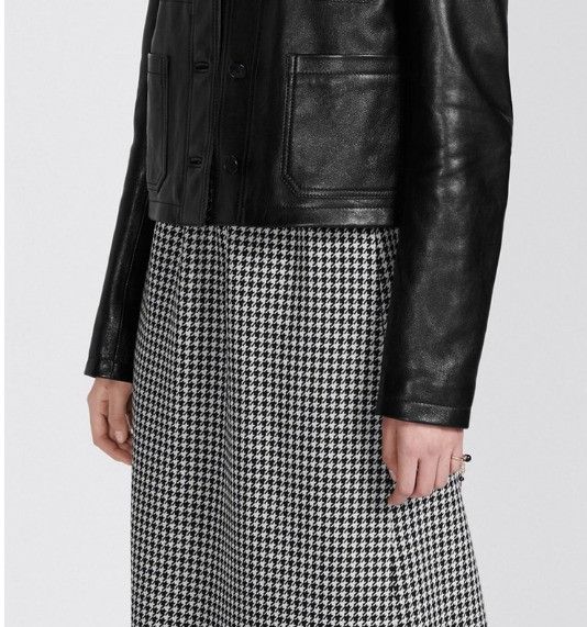 Dior o1w1db10225 Mid-Length Straight-Cut Skirt in White Black Size 28" / US 6 / IT 42 - 7 Thumbnail