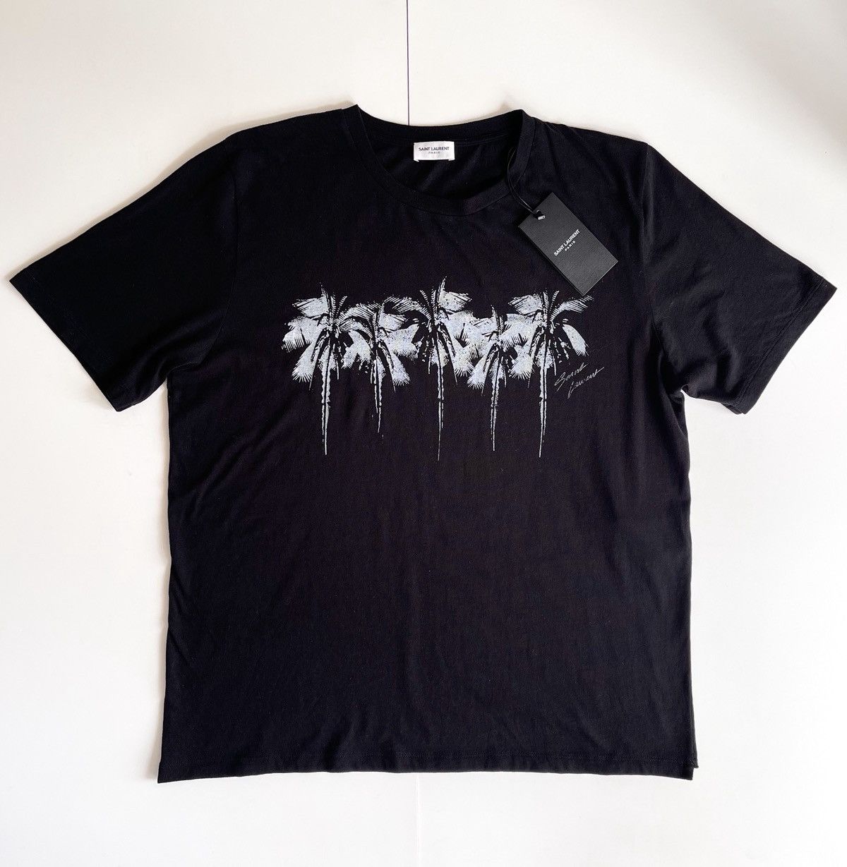 Yves Saint Laurent Saint Laurent palm trees t-shirt black Size M / US 6-8 / IT 42-44 - 1 Thumbnail