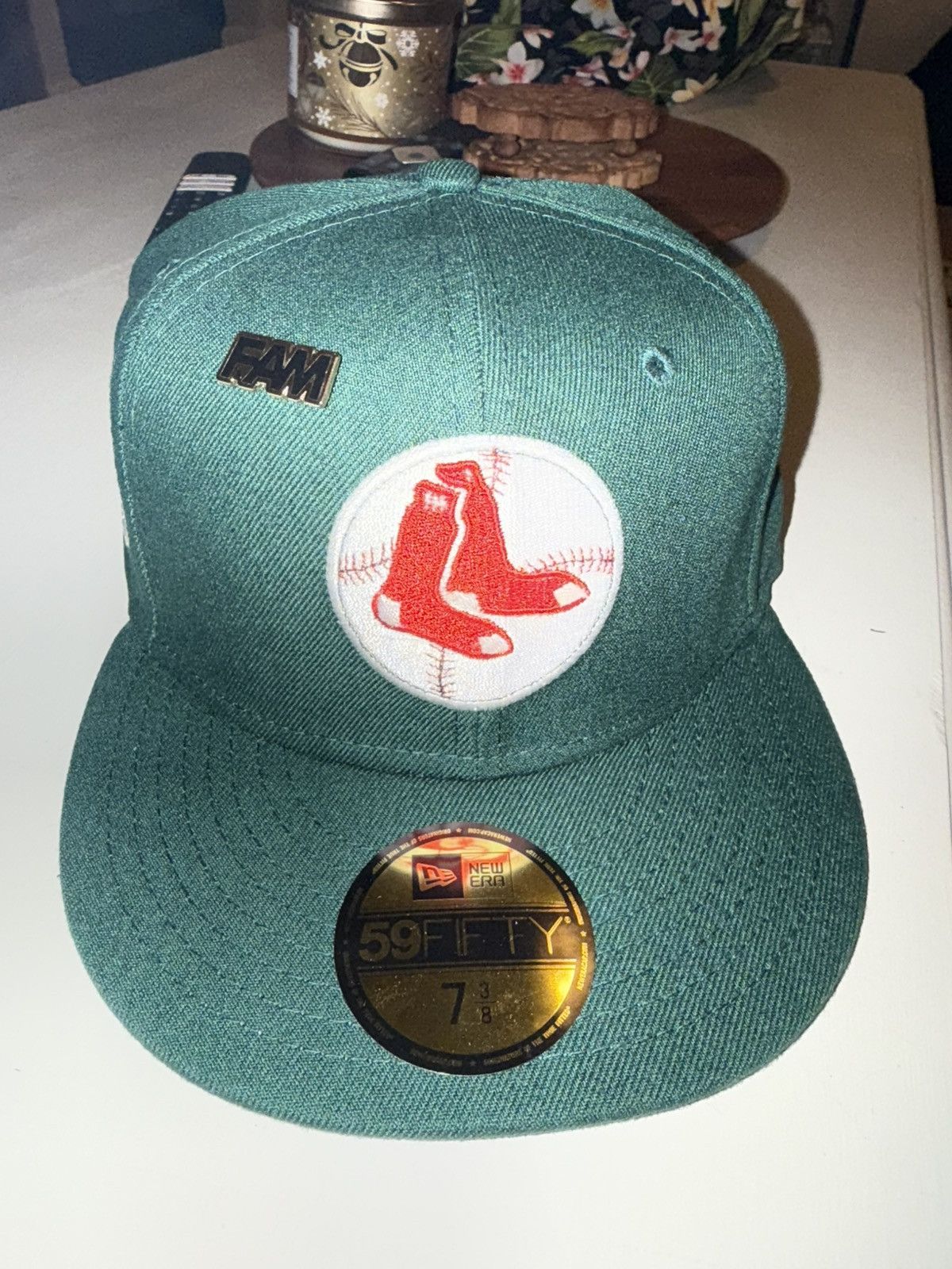 New Era 7 3/8 New Era Green Boston Red Sox, 1961 Patch Size ONE SIZE - 1 Thumbnail