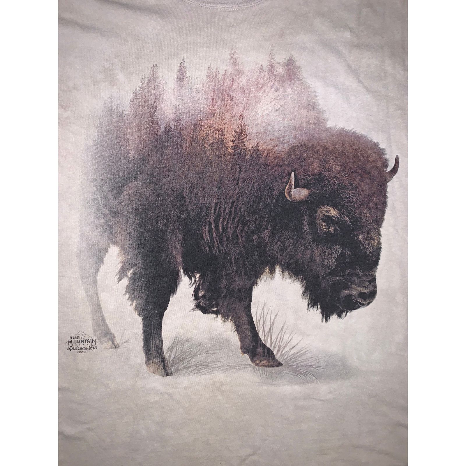 The Mountain The Mountain Buffalo Graphic T Shirt Large Nature Beige Size US L / EU 52-54 / 3 - 1 Thumbnail