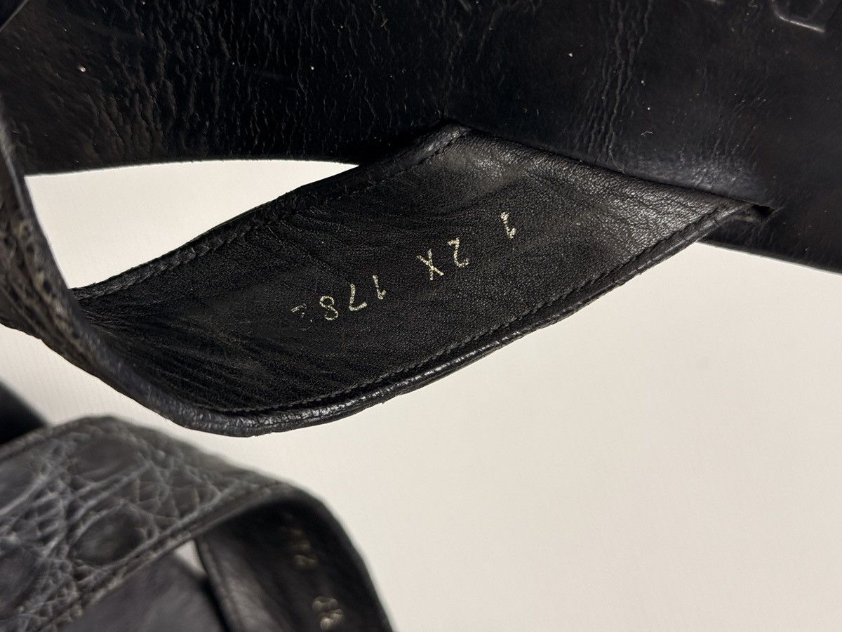Prada Prada Leather crocodile print sandals slides 6.5 / 40 EU Size US 6.5 / EU 39-40 - 3 Thumbnail