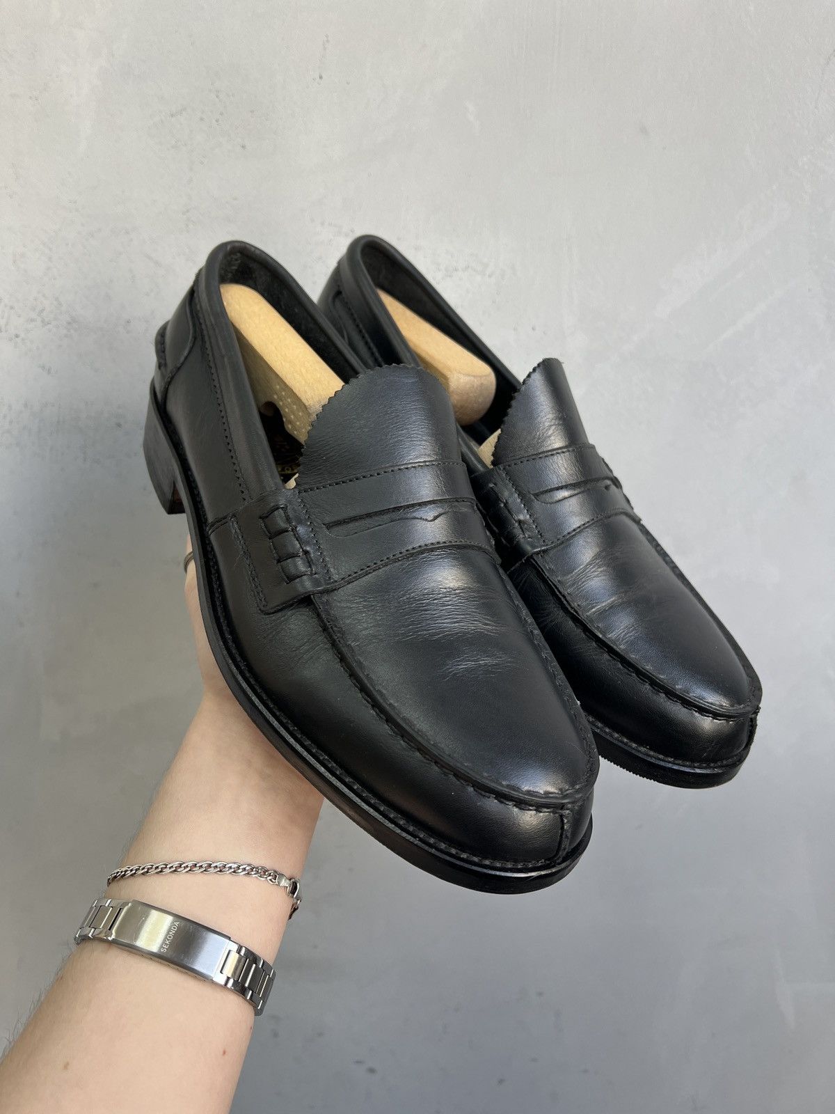 Japanese Brand Rare streetwear leather loafers England style y2k Size US 8.5 / EU 41-42 - 1 Thumbnail