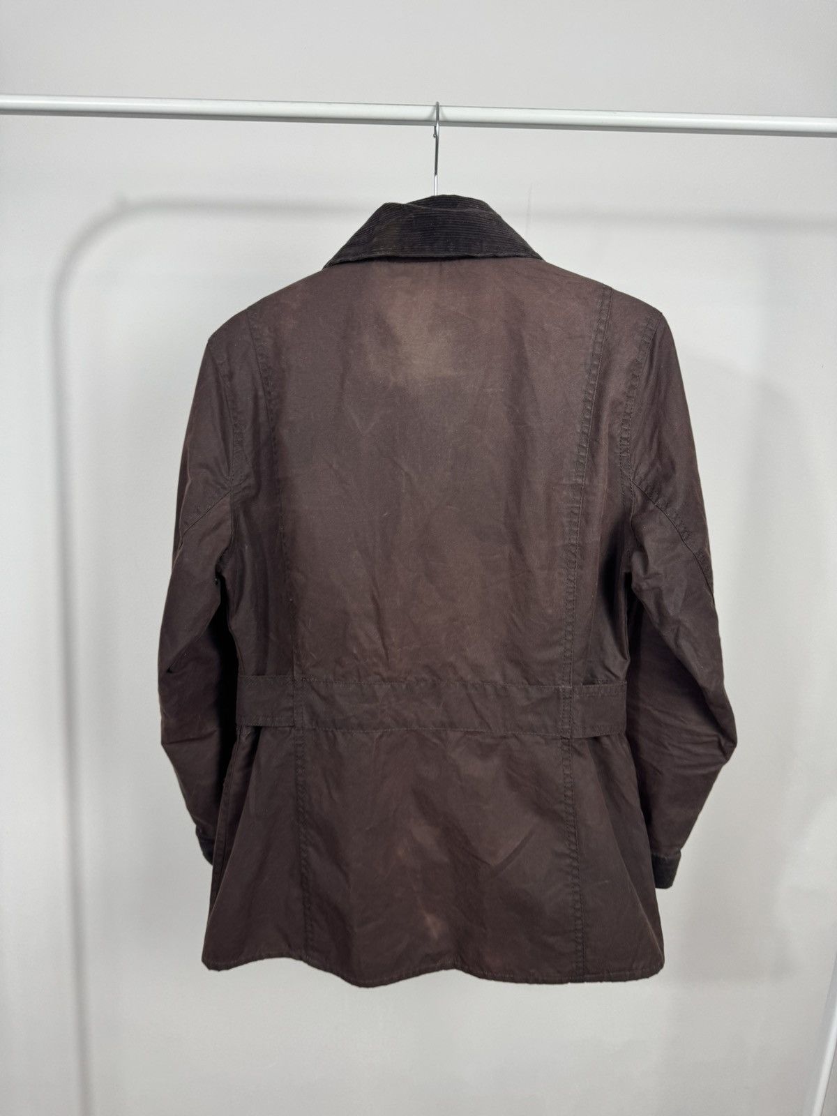 Barbour Barbour Women’s Waxed Double Breasted Jacket Brown UK8 Coat Size S / US 4 / IT 40 - 15 Thumbnail