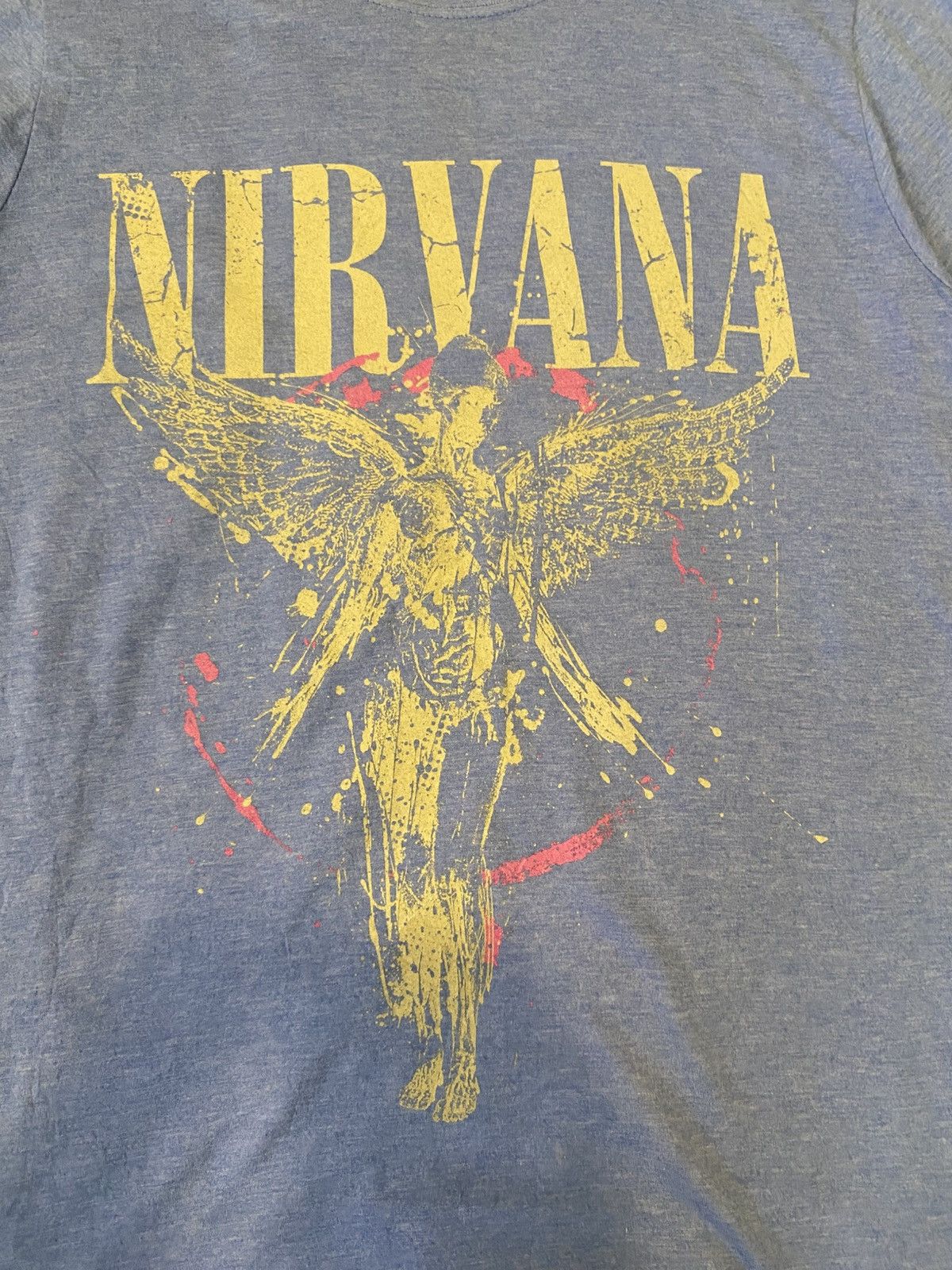 Nirvana × Vintage Nirvana T-Shirt In Utero Unisex Light Blue S - Muziker Size US S / EU 44-46 / 1 - 3 Thumbnail