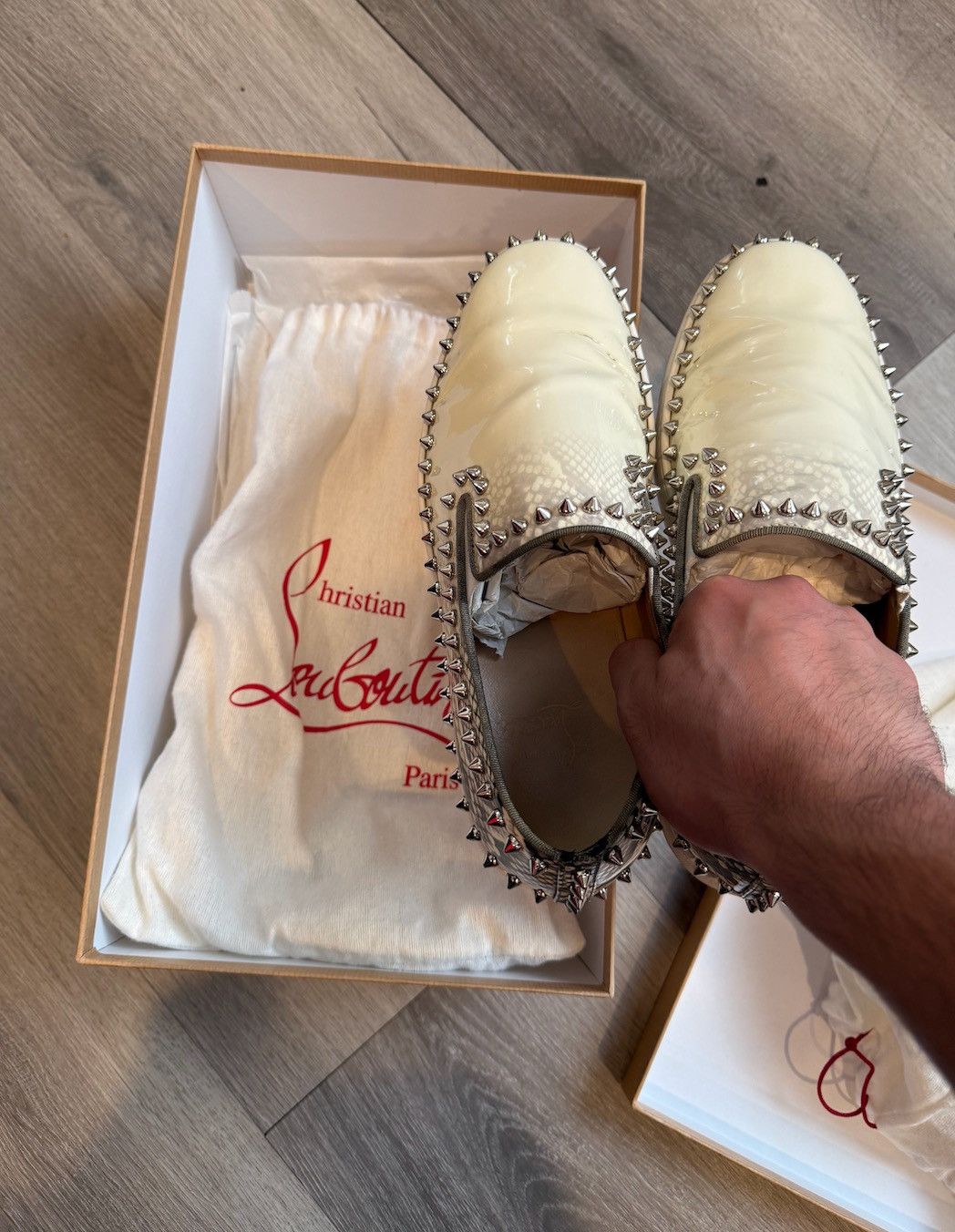 Christian Louboutin Christian Louboutin spike studs Snake Pattern Size US 7 / EU 40 - 1 Thumbnail