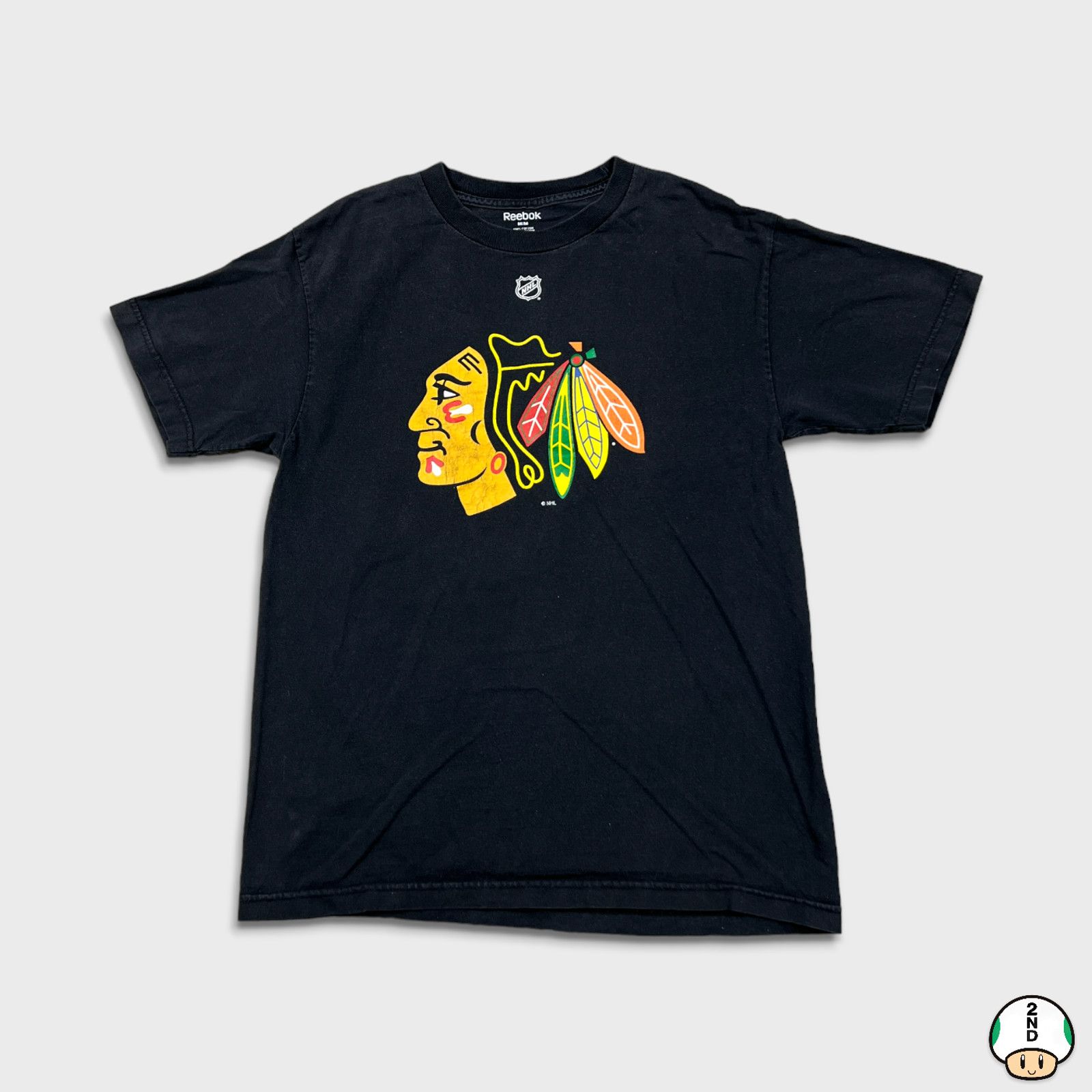 NHL × Reebok × Vintage Reebok Patrick Kane T Shirt Black Chicago Blackhawks NHL Tee Size US M / EU 48-50 / 2 - 1 Thumbnail