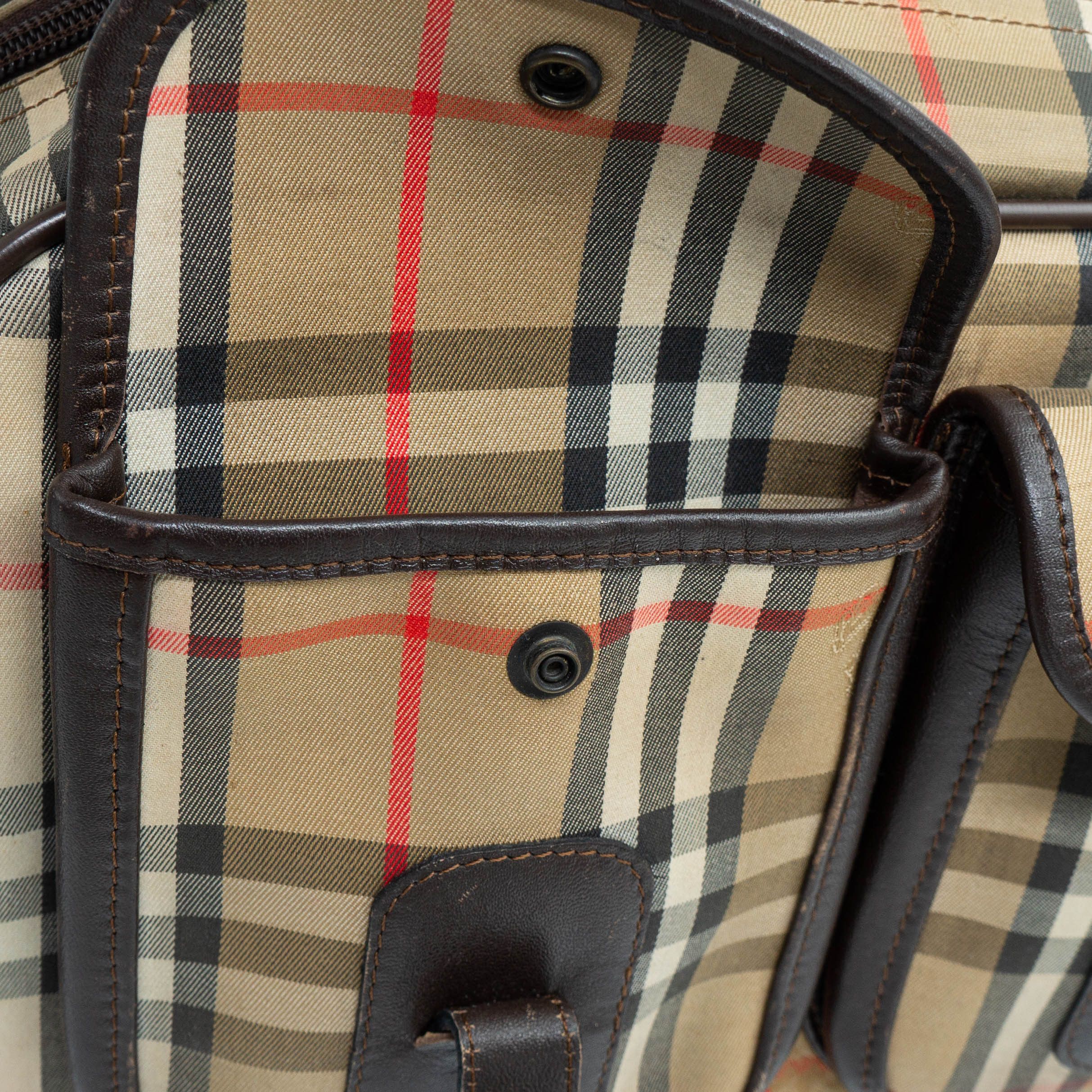 Burberry BURBERRY Check Monogram Camera Bag Crossbody Vintage 90s 00s Size ONE SIZE - 7 Thumbnail