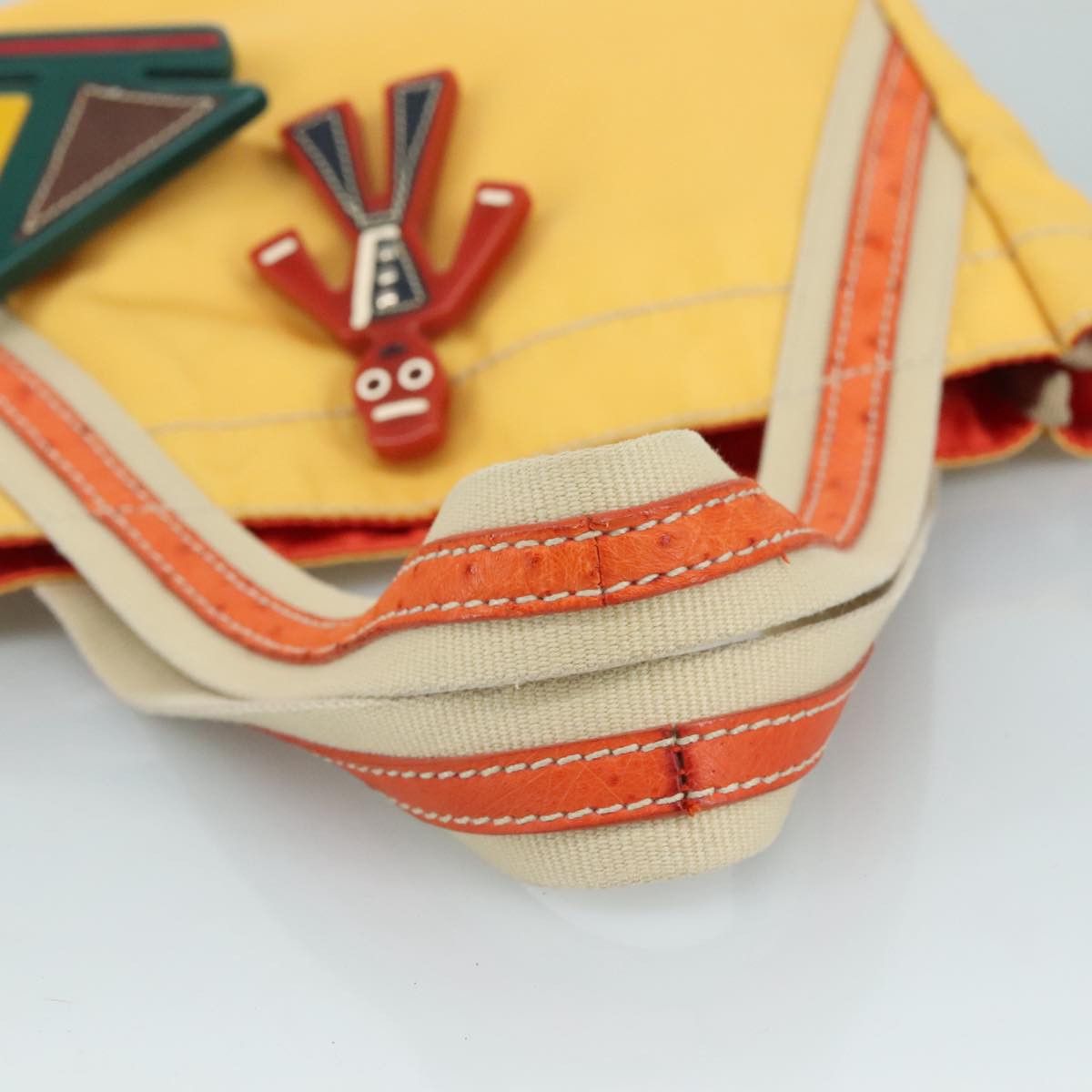 Prada PRADA Hand Bag Nylon Yellow Size ONE SIZE - 7 Thumbnail
