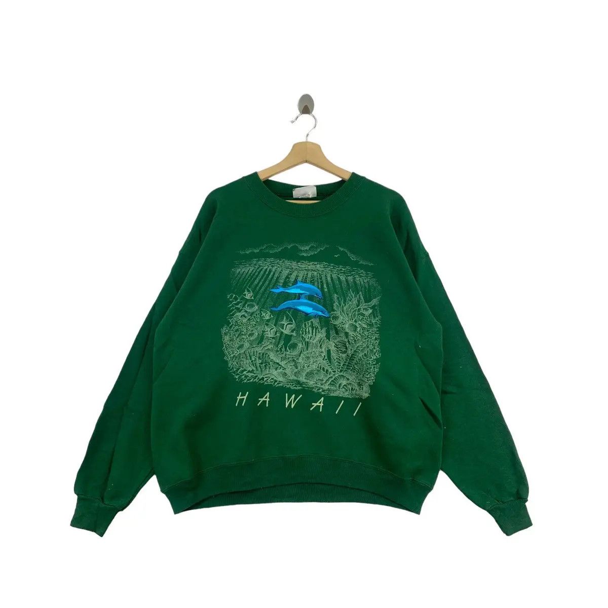 Vintage Vintage 80’ HAWAII BLUE DOLPHIN Love Nature Preserve Size L / US 10 / IT 46 - 1 Thumbnail