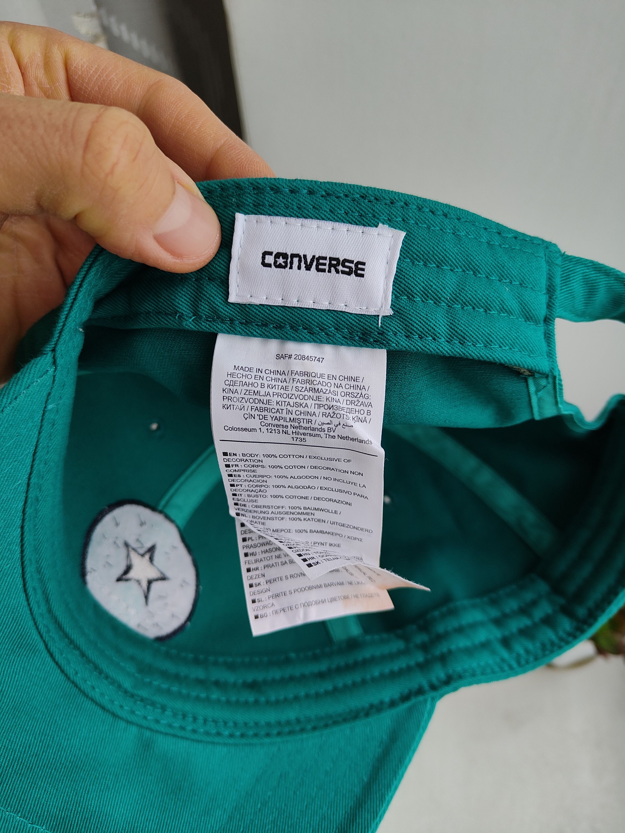 Converse Converse Cap Turquoise Baseball Cap Converse Unisex Size ONE SIZE - 7 Thumbnail