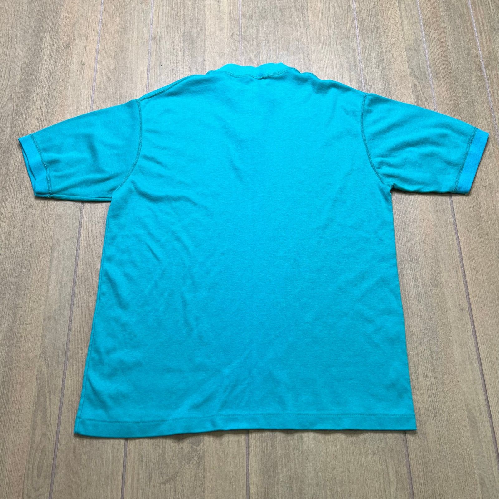 Vintage Vintage Esquire Henley Shirt Mens Large Green Teal Blue 90s Size US L / EU 52-54 / 3 - 8 Thumbnail