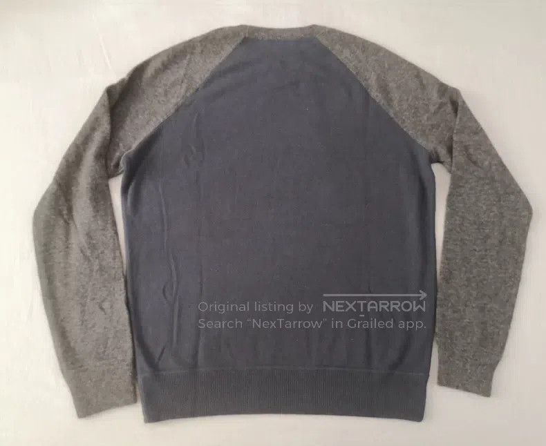 Hermes Hermes Cashmere sweater knitted sweater, blue-gray color, Size US L / EU 52-54 / 3 - 5 Thumbnail