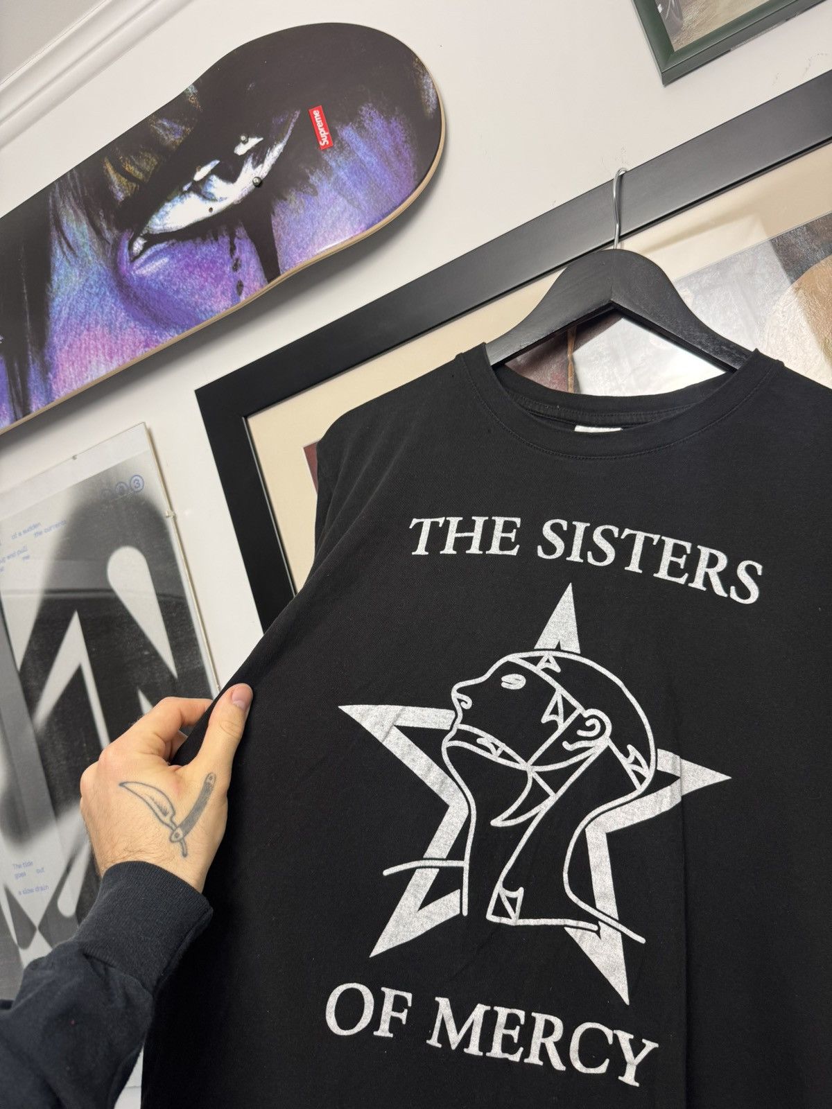 Band Tees Vintage The Sisters Of Mercy Band Tee Washed Goth Rock Rare Size US L / EU 52-54 / 3 - 2 Thumbnail