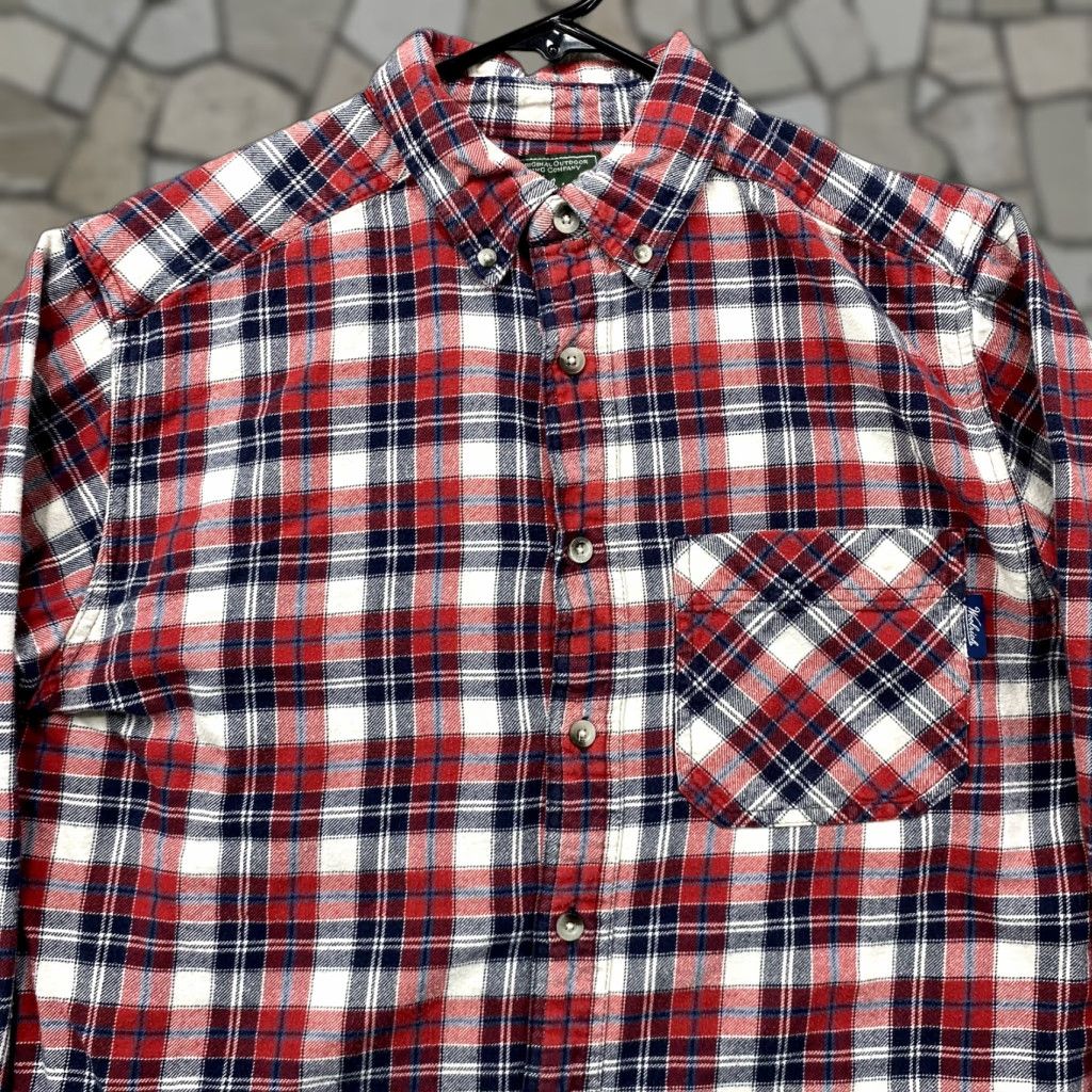 Vintage VINTAGE Woolrich Shirt Plaid Flannel Button-Up Outdoor Mens Adult Medium Red Size US M / EU 48-50 / 2 - 1 Thumbnail